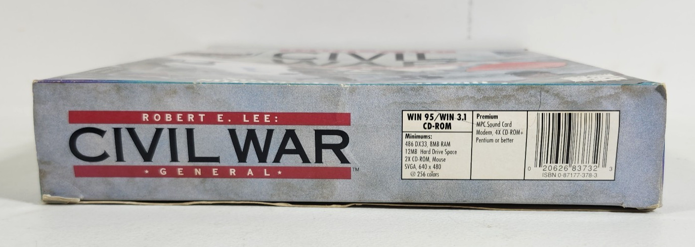 Robert E. Lee Civil War General Big Box PC Game Windows 95 CD ROM