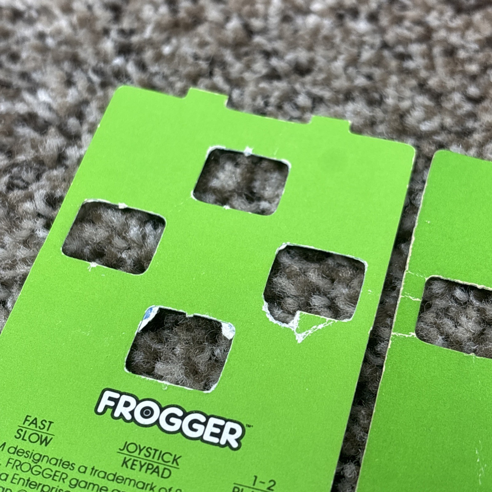 Frogger by Parker Bros Atari 5200 OVERLAYS ONLY OEM