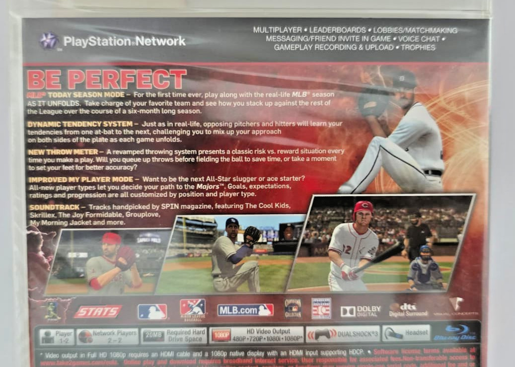 Major League Baseball 2K12 30931 (Sony PlayStation 3, 2012) PS3 Factory Sealed