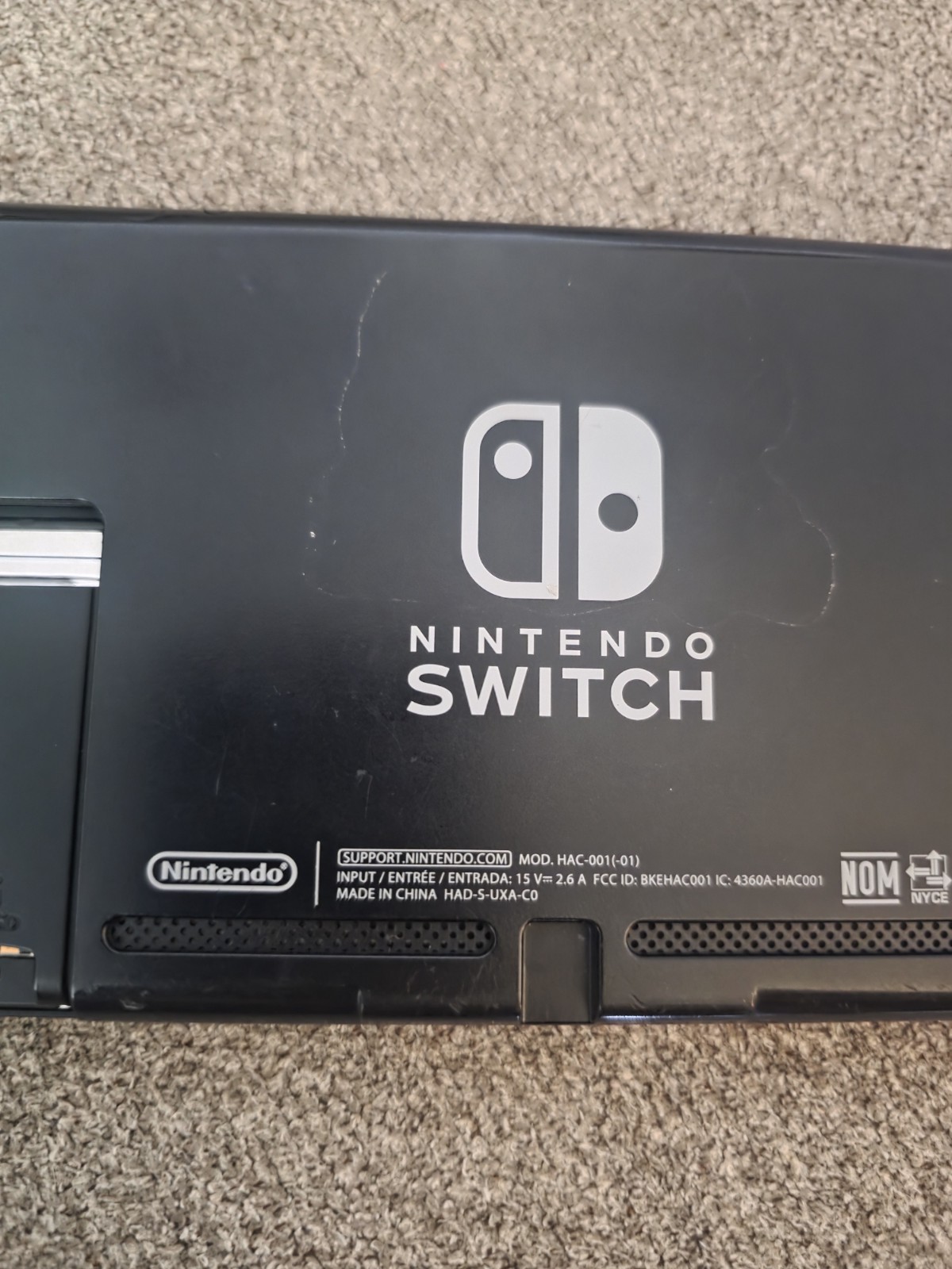 Nintendo Switch HAC-001(-01) V2 Console Neon Blue/Green Tested Working Joy-Cons