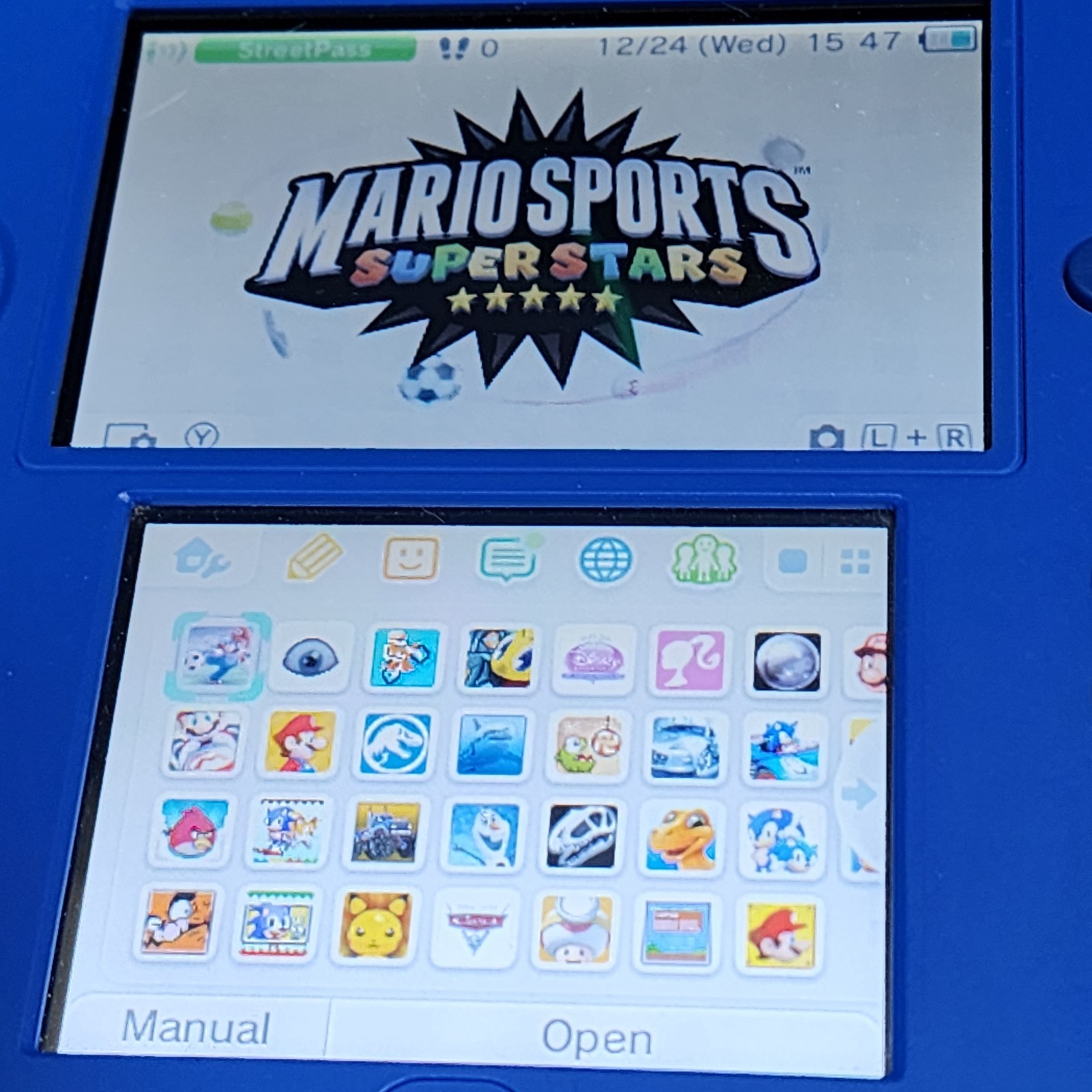 Nintendo 3DS Mario Sports Superstars Used Game Complete In Box w/ Amiibo Card