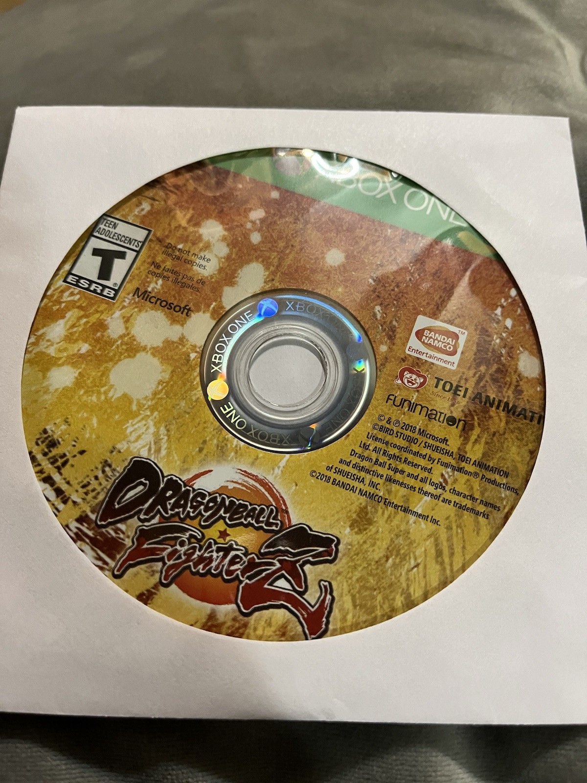 BANDAI NAMCO Dragon Ball FighterZ Xbox One T NTSC-U/C 2018 Fighting Disc