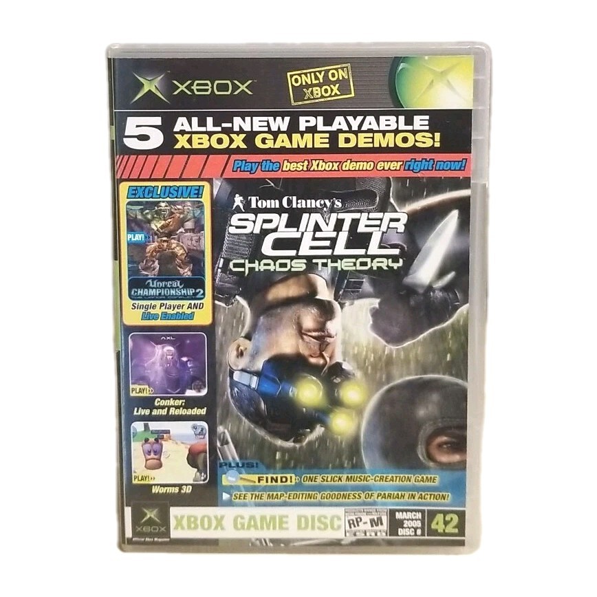 Official XBOX Magazine Demo Disc 42 Splinter Cell Chaos Theory Cover With Case