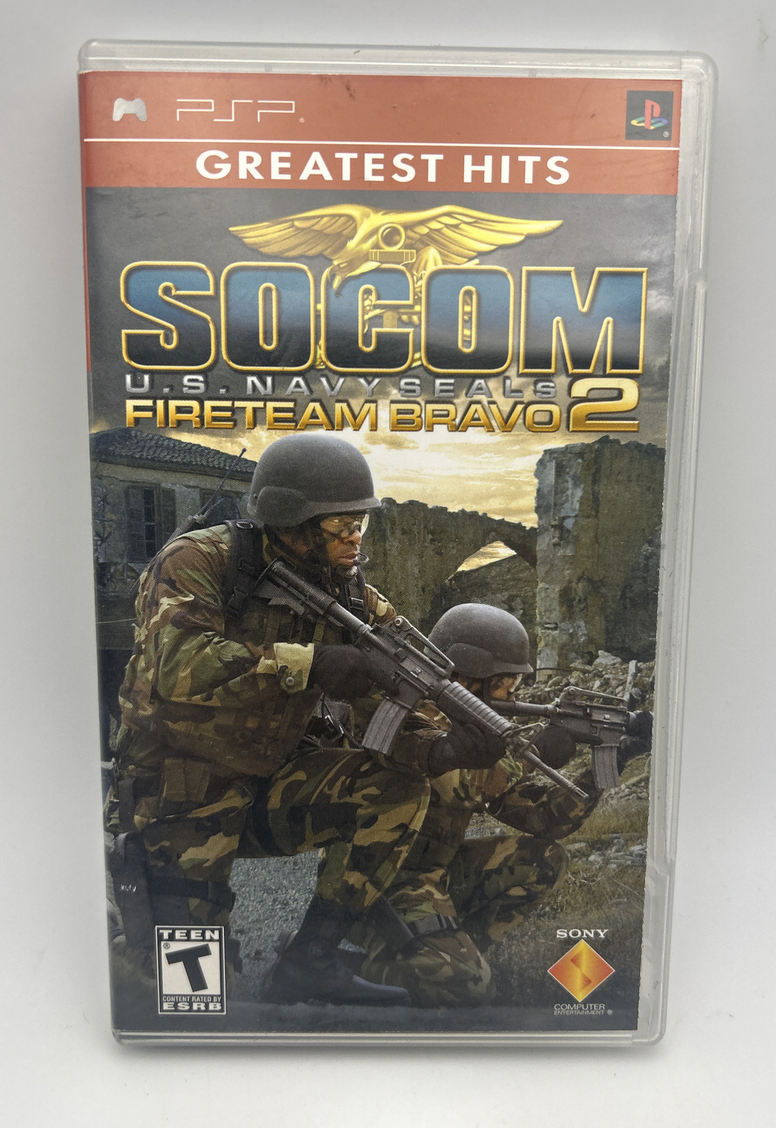 SOCOM: U.S. Navy SEALs — Fireteam Bravo 2 (Sony PSP, 2006) No Manual-Tested