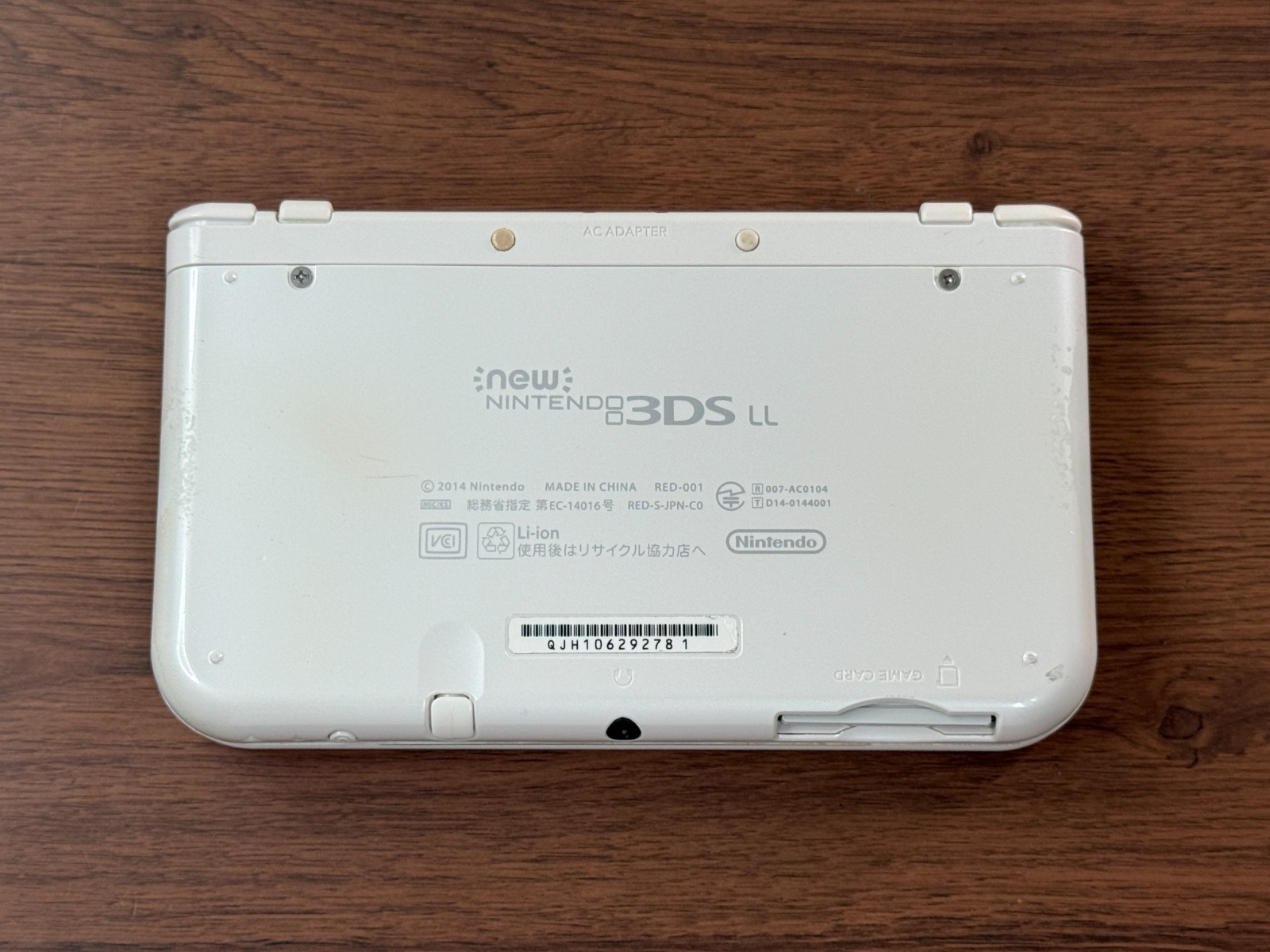 Nintendo New 3DS LL XL Pearl White Console Tested Japan ver R6258