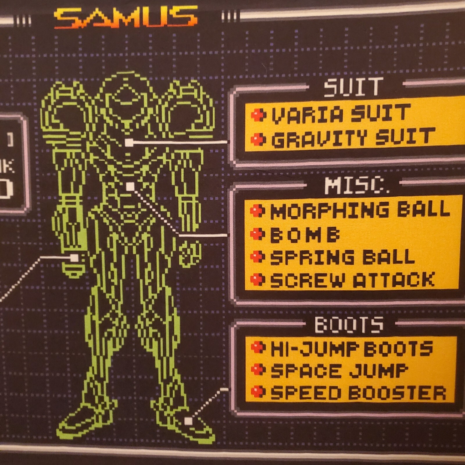 Super Metroid 5 x 1.5 foot tapestry banner wall flag Super Nintendo Samus