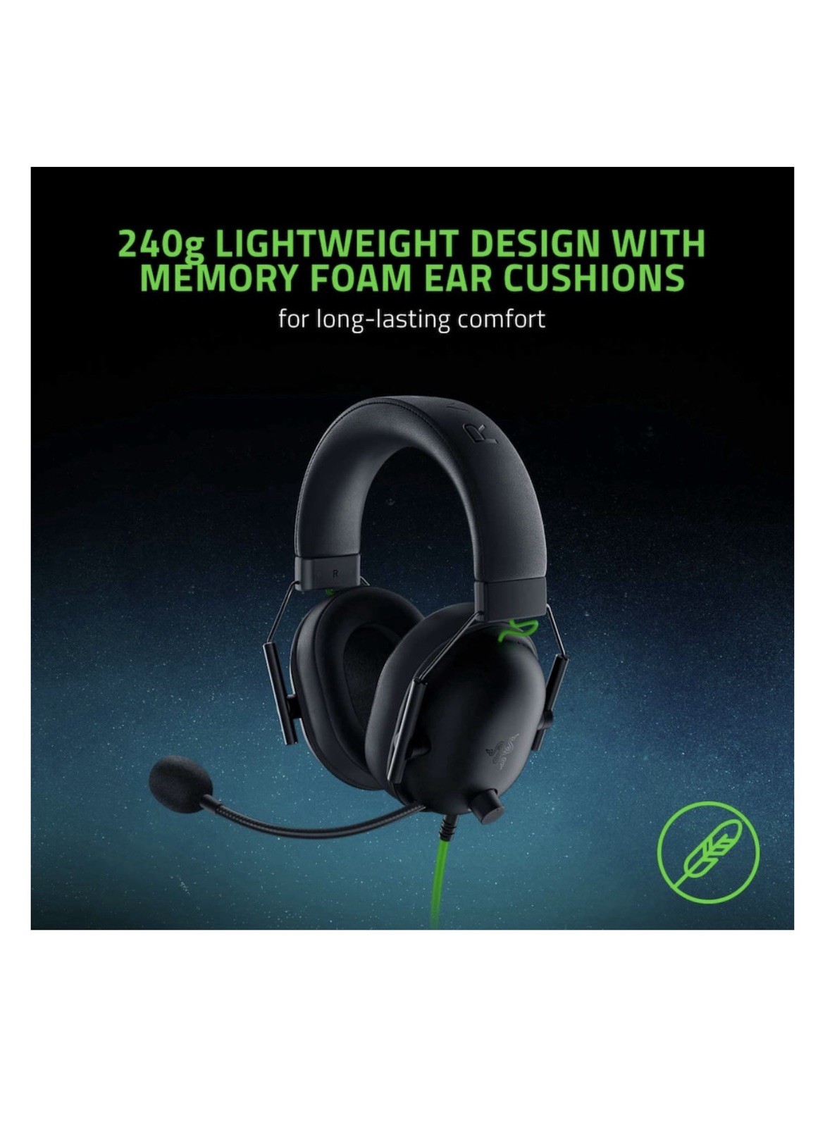 Razer BlackShark V2 X WiredGamingHeadset for PC PS5 PS4Switch Xbox XIS Xbox One