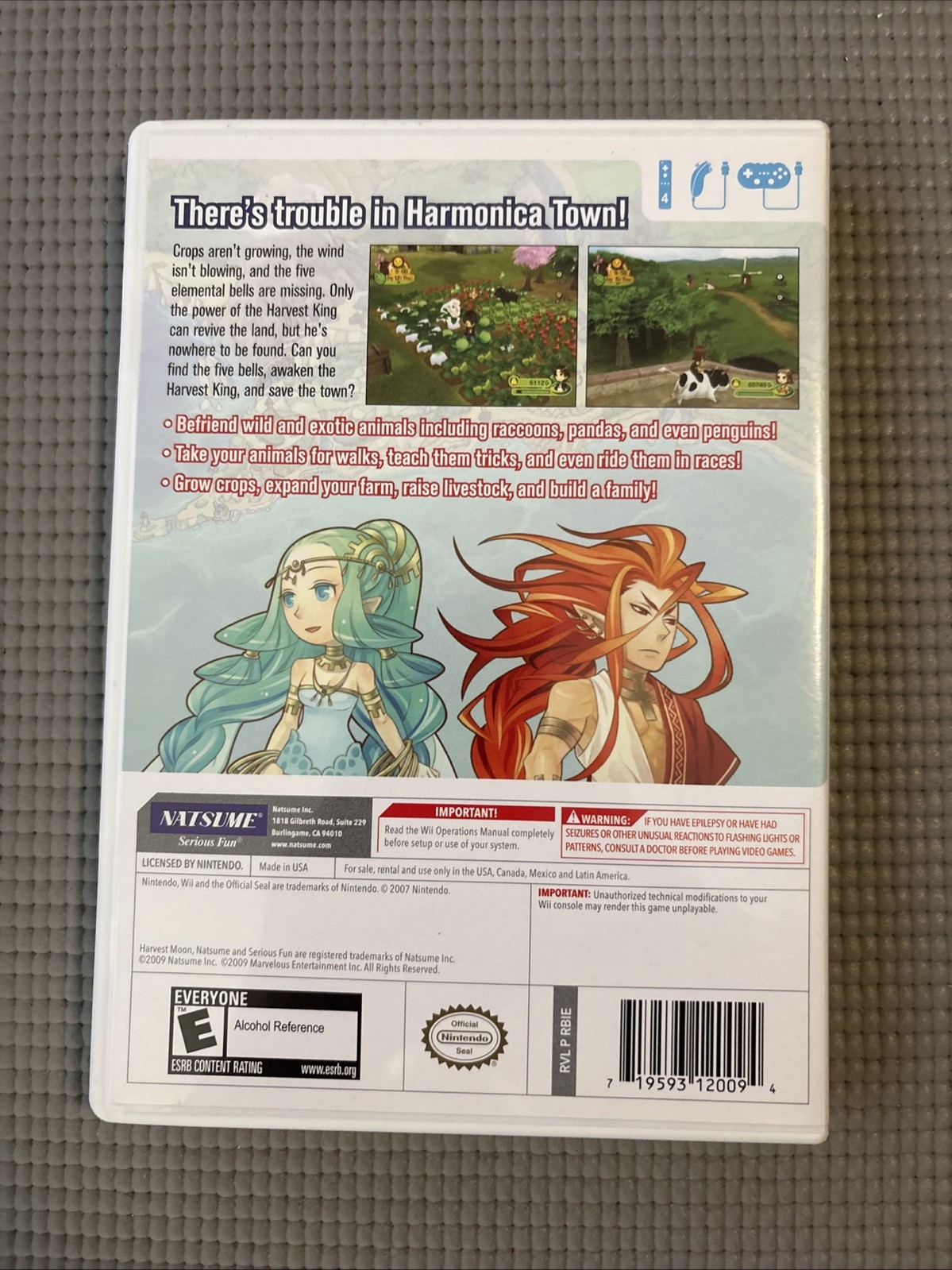 Harvest Moon: Animal Parade (Nintendo Wii, 2009) CIB COMPLETE