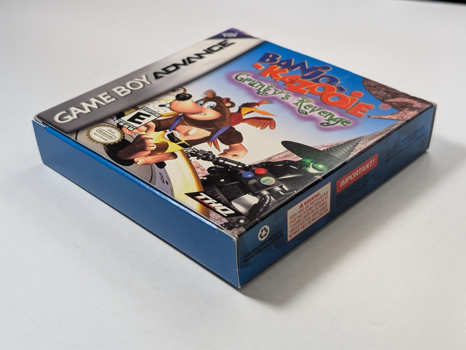 *No game* Banjo Kazooie Grunty’s Revenge Game Boy Advance box + poster authentic