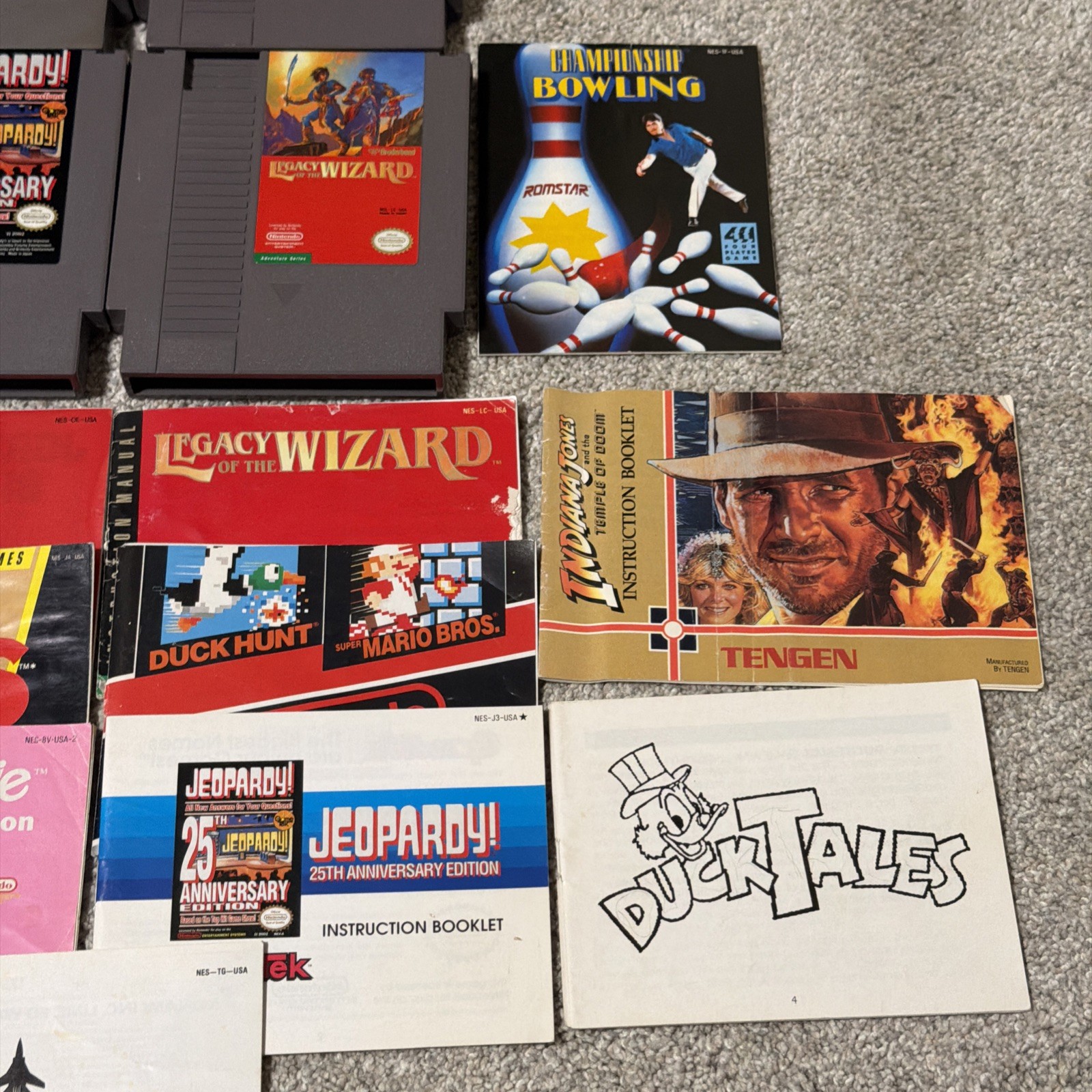 Nintendo NES Game Lot of 17 All w/ Manuals – Metroid Ducktales Metal Gear