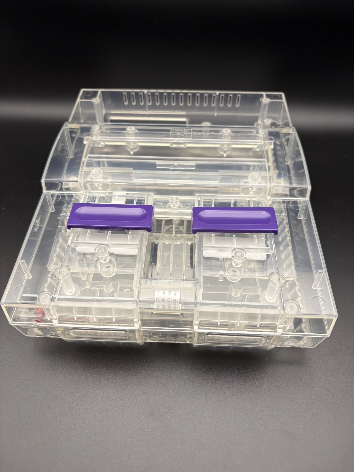 BITFUNX SNES Replacement Shell Clear, Clear Black, Clear Purple – USA Seller
