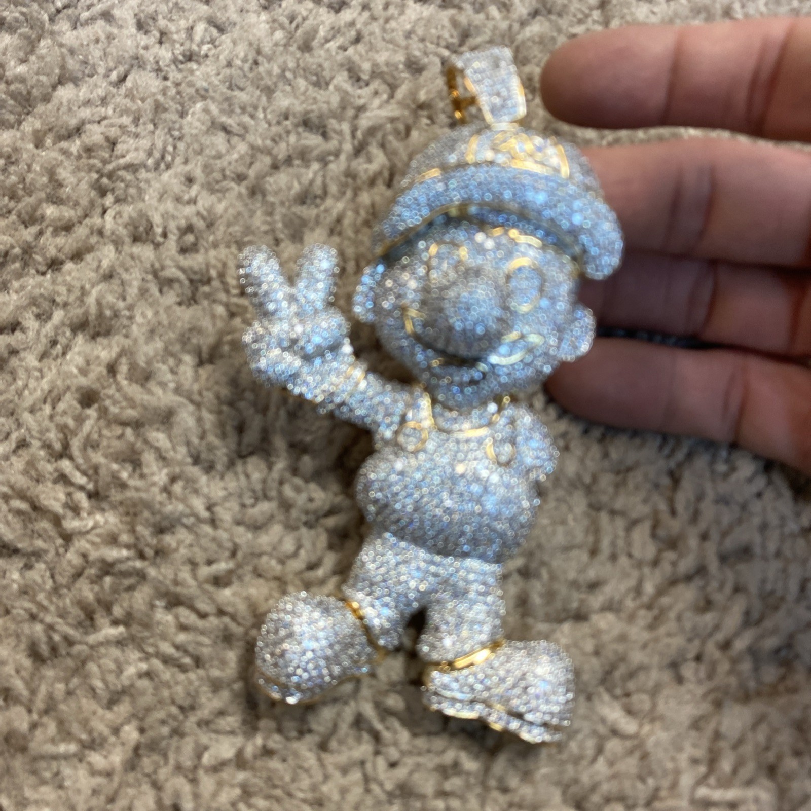 Super Mario Large Necklace Pendant Charm, Costume Jewelry , Nintendo- Awesome