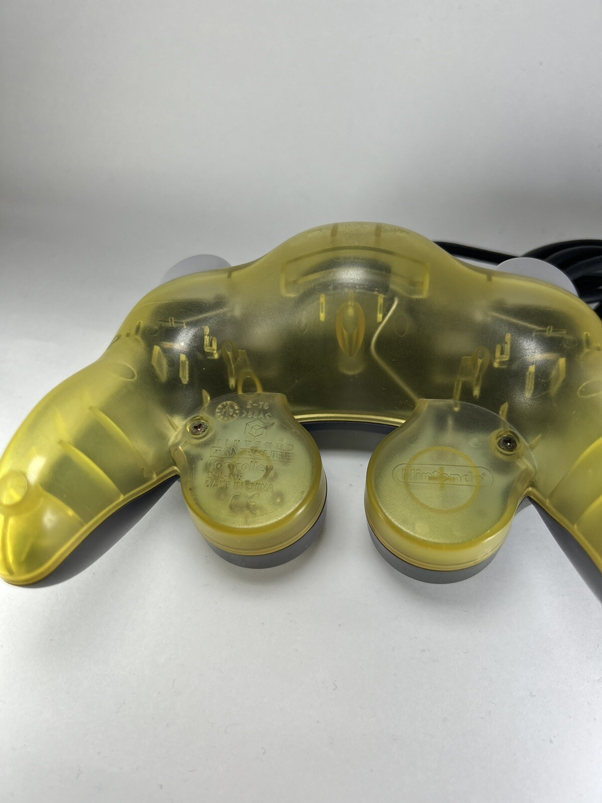 Official Nintendo Black Clear GameCube Game Controller rare