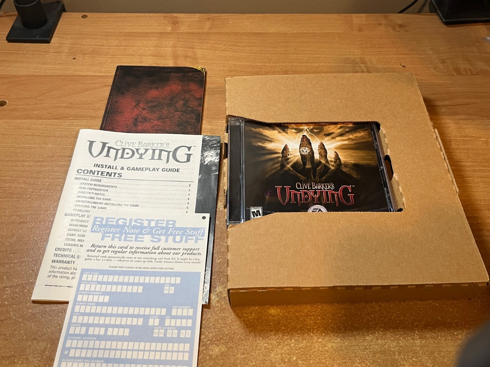 Clive Barker’s Undying 2001 PC Big Box CD-ROM Horror FPS Complete