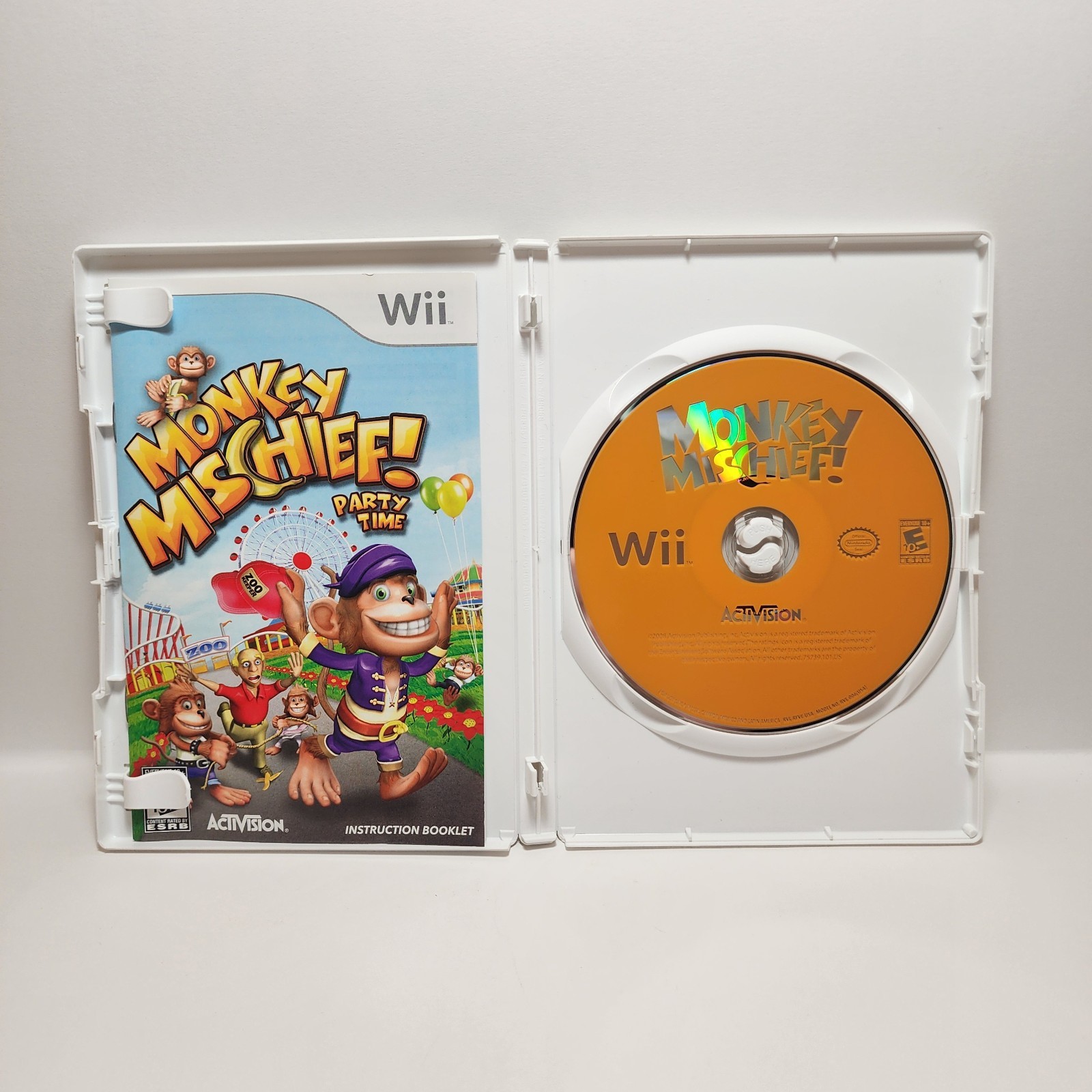 Monkey Mischief! Party Time (Nintendo Wii, 2008) Complete In Box (CIB)