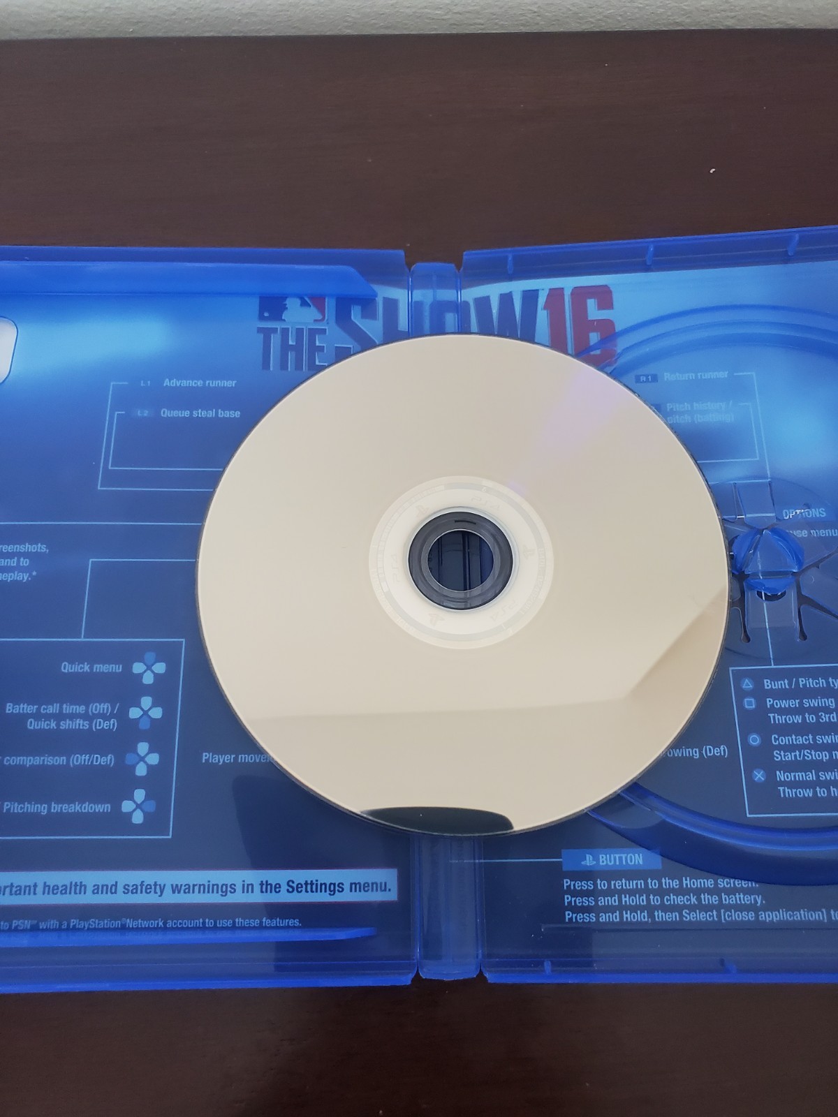 MLB: The Show 16 Sony PlayStation 4 Tested Working No Manual Video Game