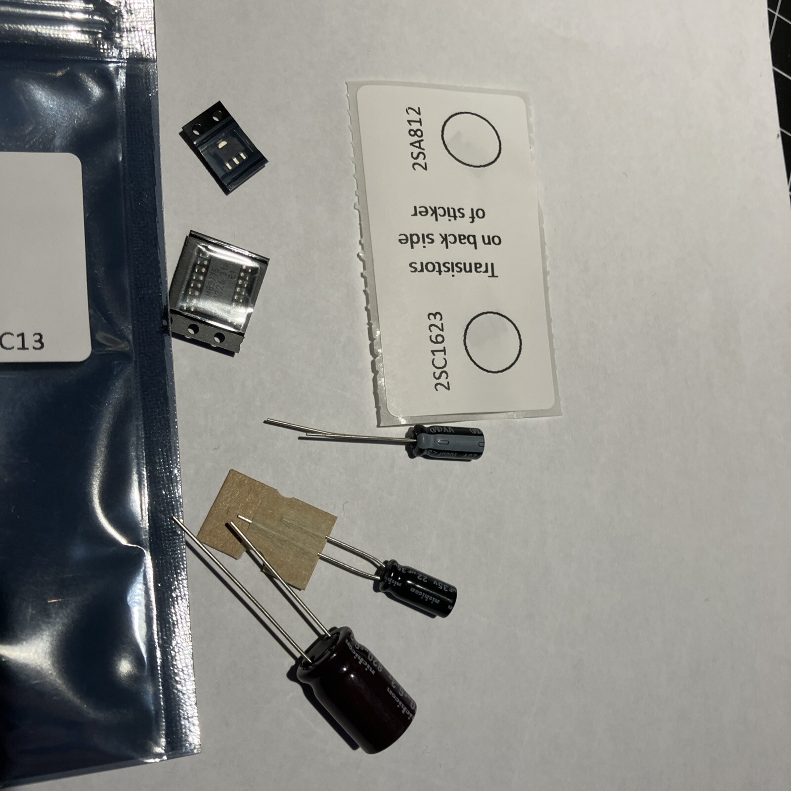 7PCS Solid Capacitors / Chip Repair Kit for Sega Game Gear Power Board IC1