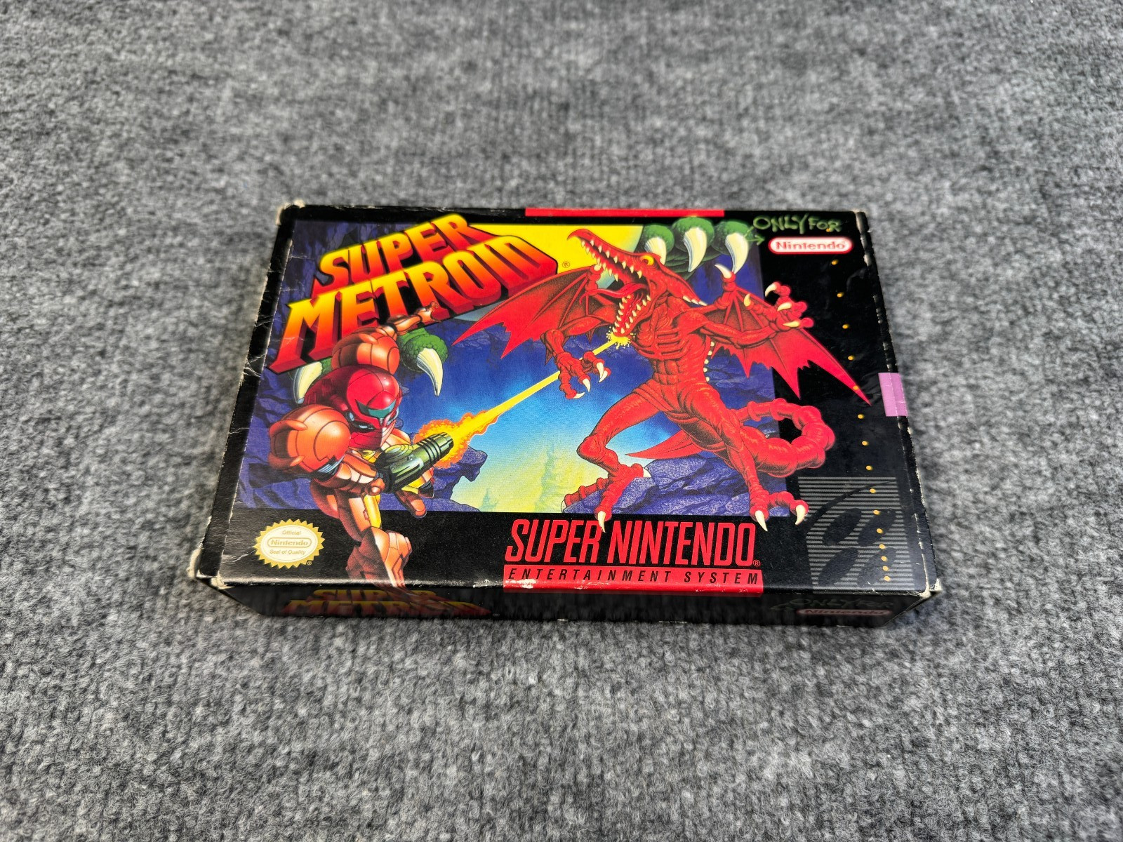 Super Metroid Super Nintendo SNES Complete In Box CIB w/ Manuals, Inserts, Box