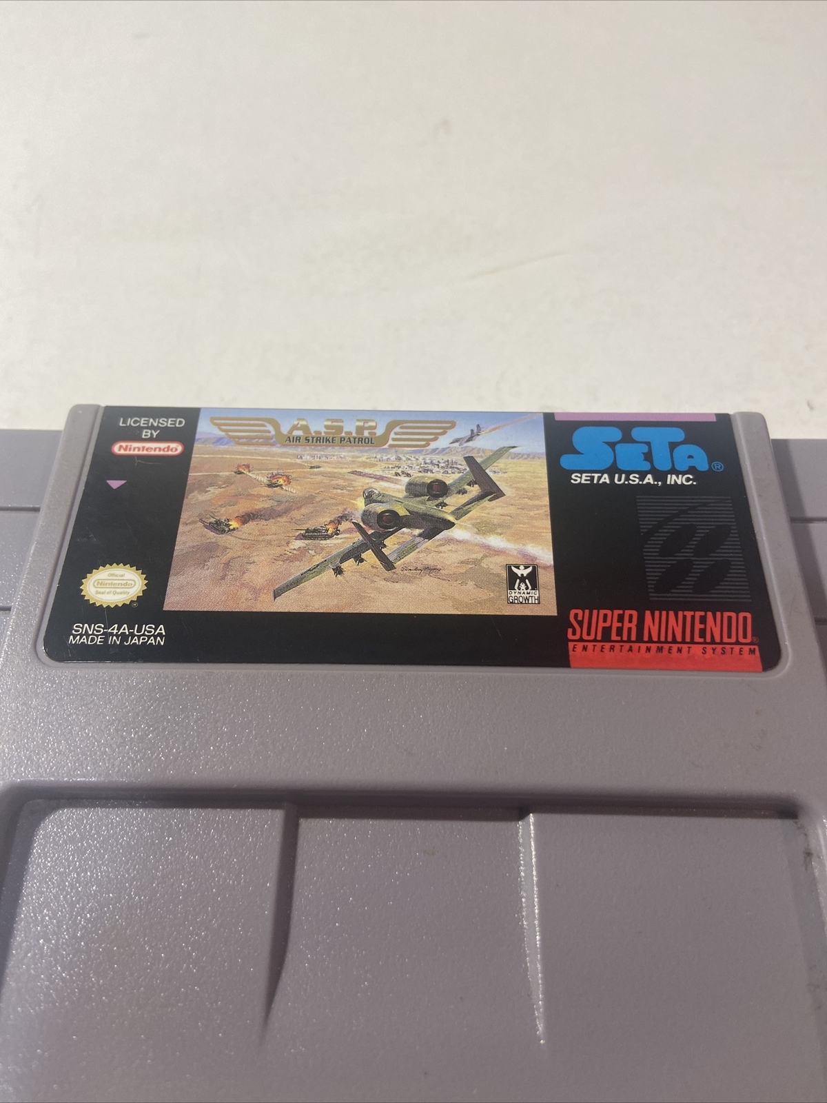 Air Strike Patrol SNES Cleaned Authentic Game Cartridge Only/ Tested