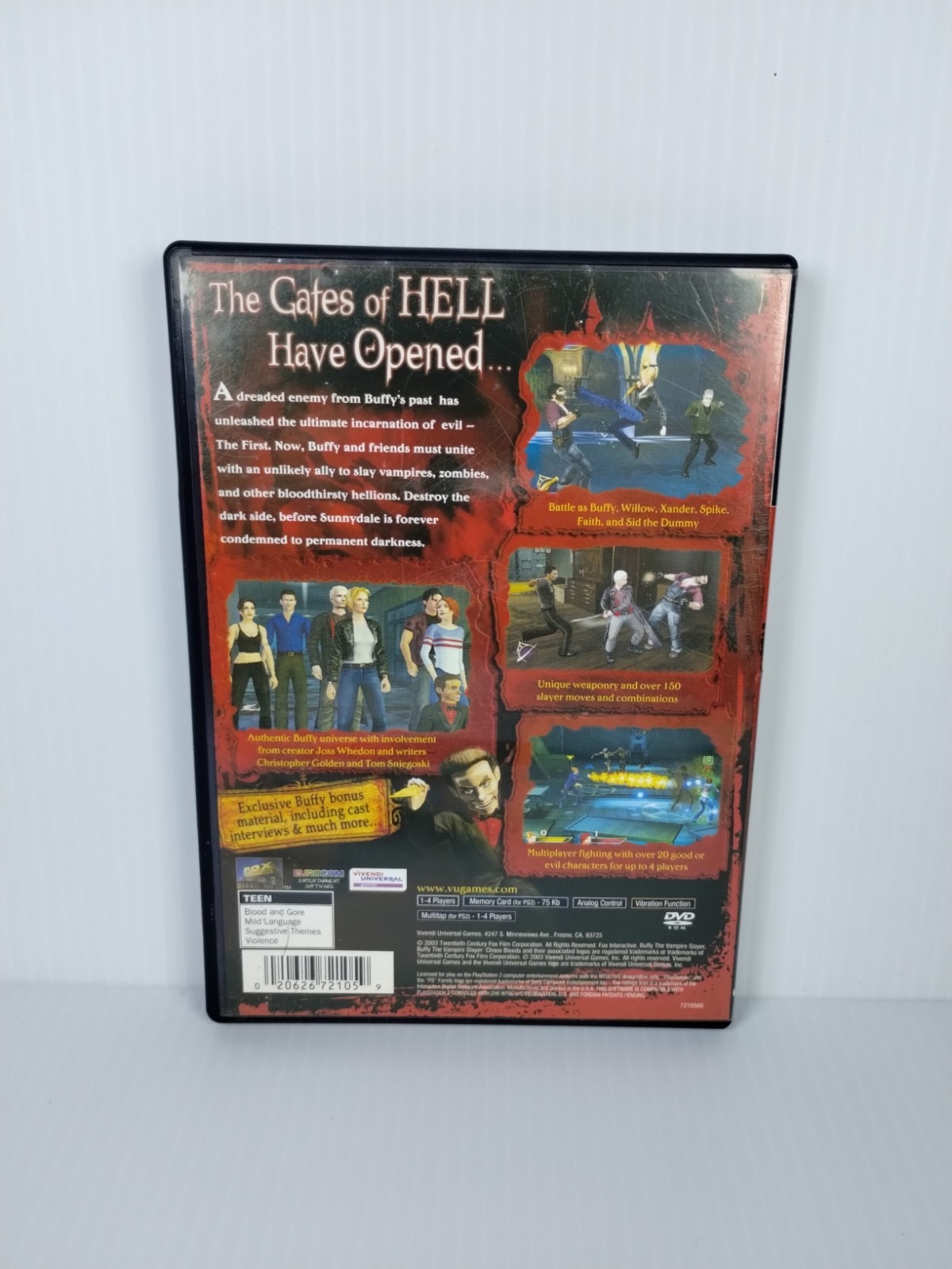 Buffy The Vampire Slayer Chaos Bleeds (Sony PlayStation 2) CIB Reg Card See Pics