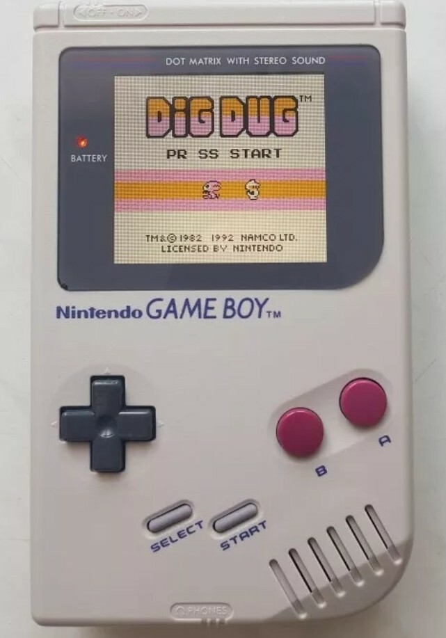 Restored Original Nintendo DMG-01 GameBoy W/ IPS v4 Backlit LCD Screen Game Boy