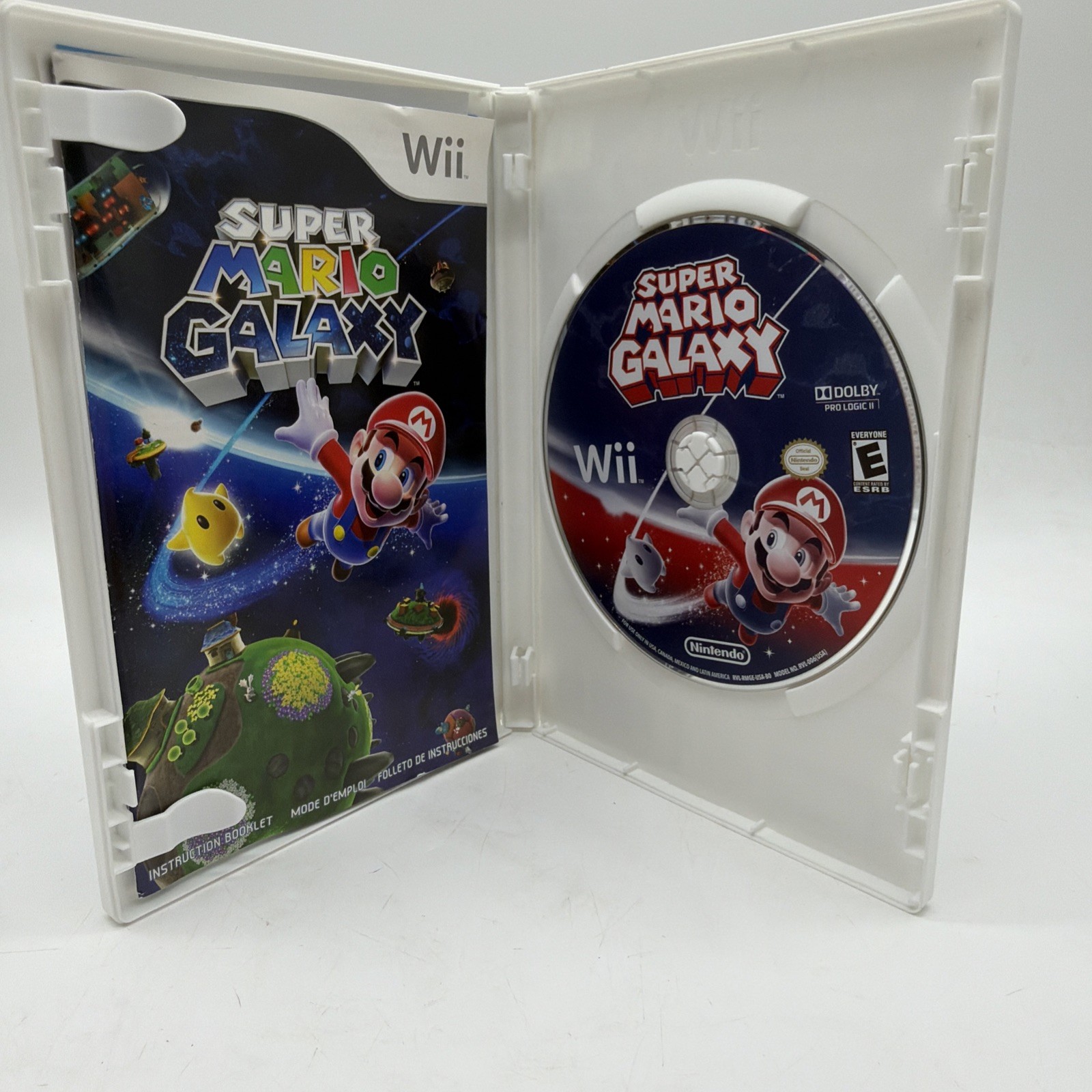 Super Mario Galaxy (Nintendo Wii, 2007) Complete CIB Tested Working