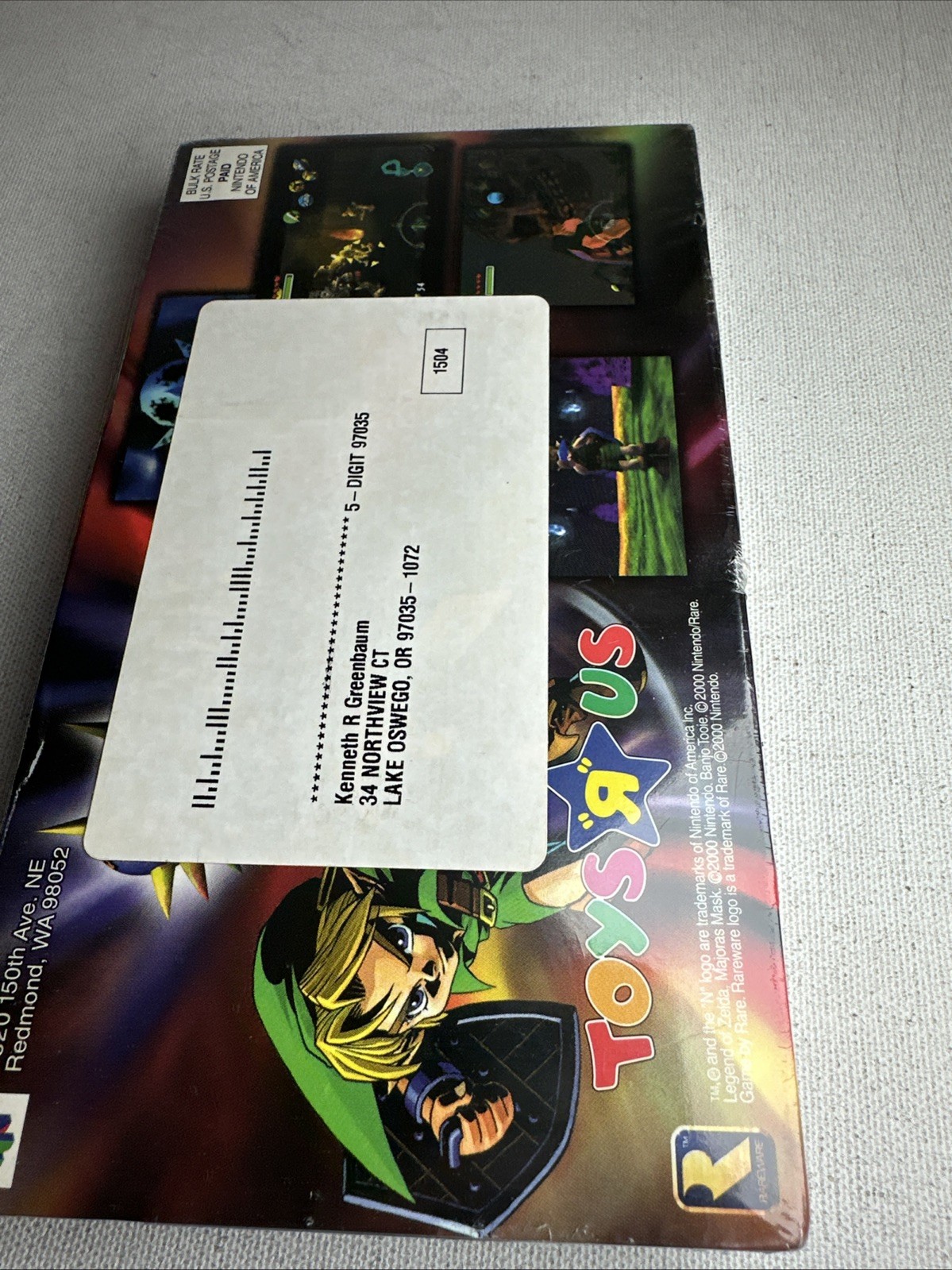 Nintendo the Legend of Zelda Majoras Mask Banjo VHS Rare Promo Edition, Sealed