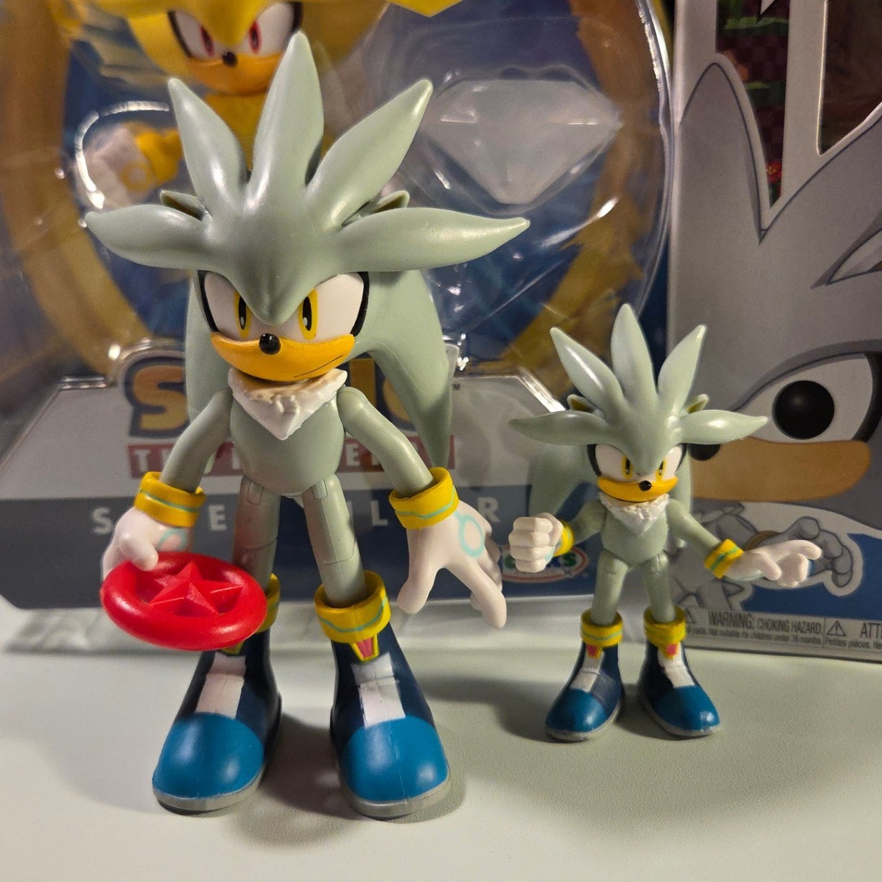 Silver The Hedgehog Merchandise Figure Lot, Jazwares, Jakks Pacific, Sonic