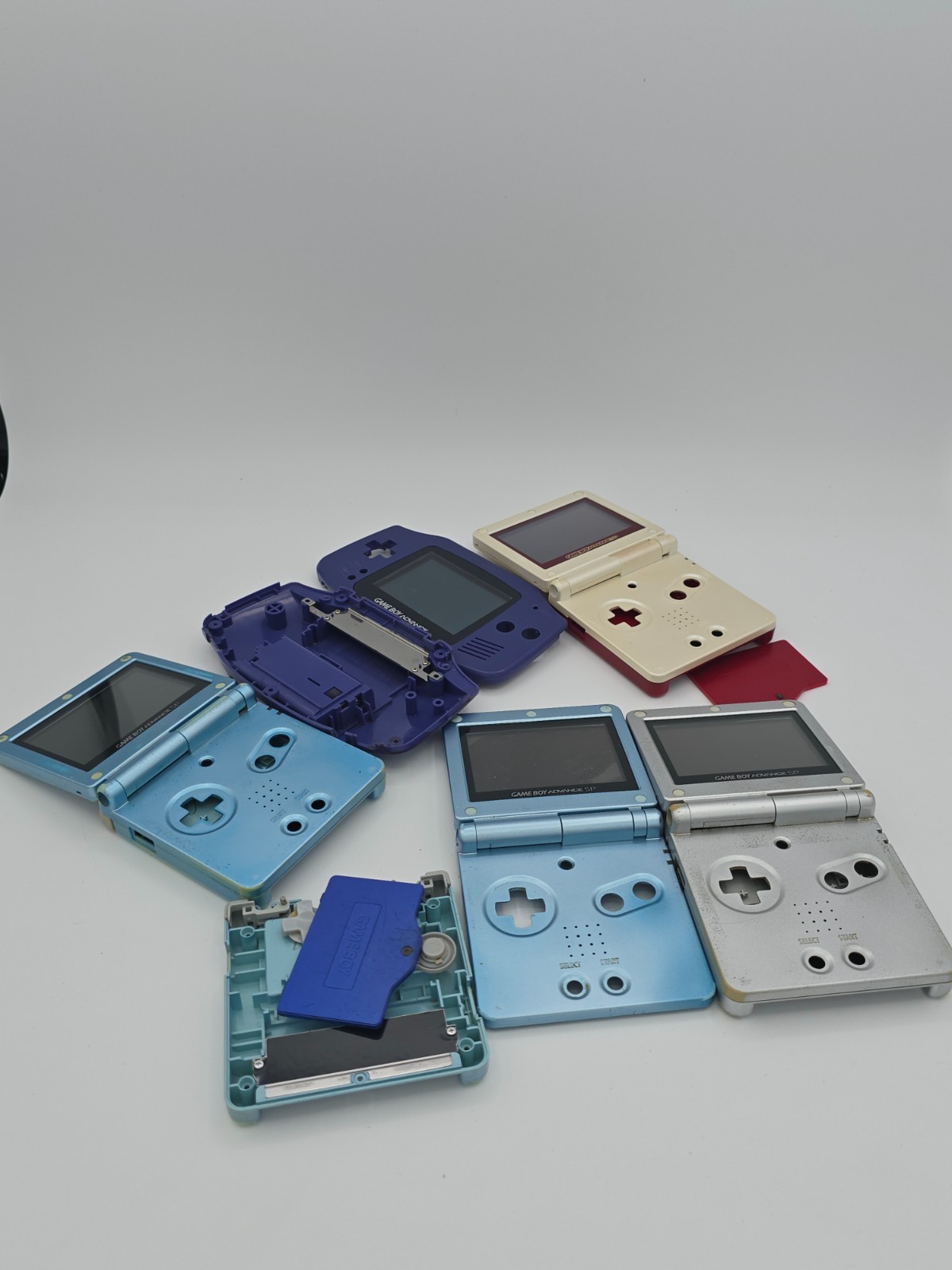 Gameboy Advance SP Replacement shells bulk lot of 4 – Read Description