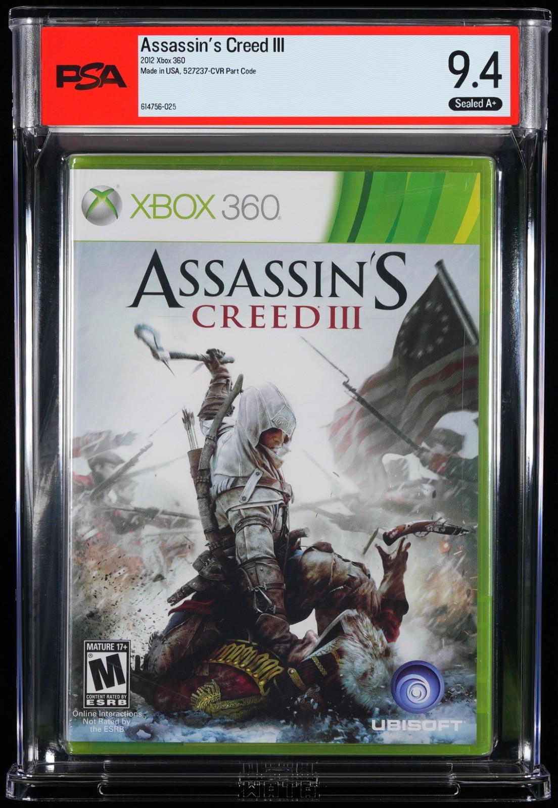 Assassin’s Creed III 3 (Xbox 360) PSA 9.4 A+ Graded