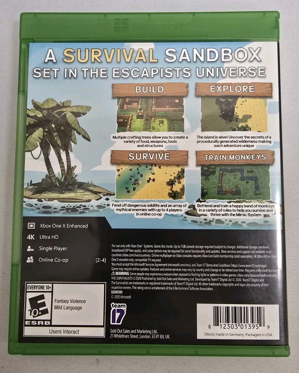 The Survivalists (CIB, Complete, Microsoft Xbox One, Clean, Family)