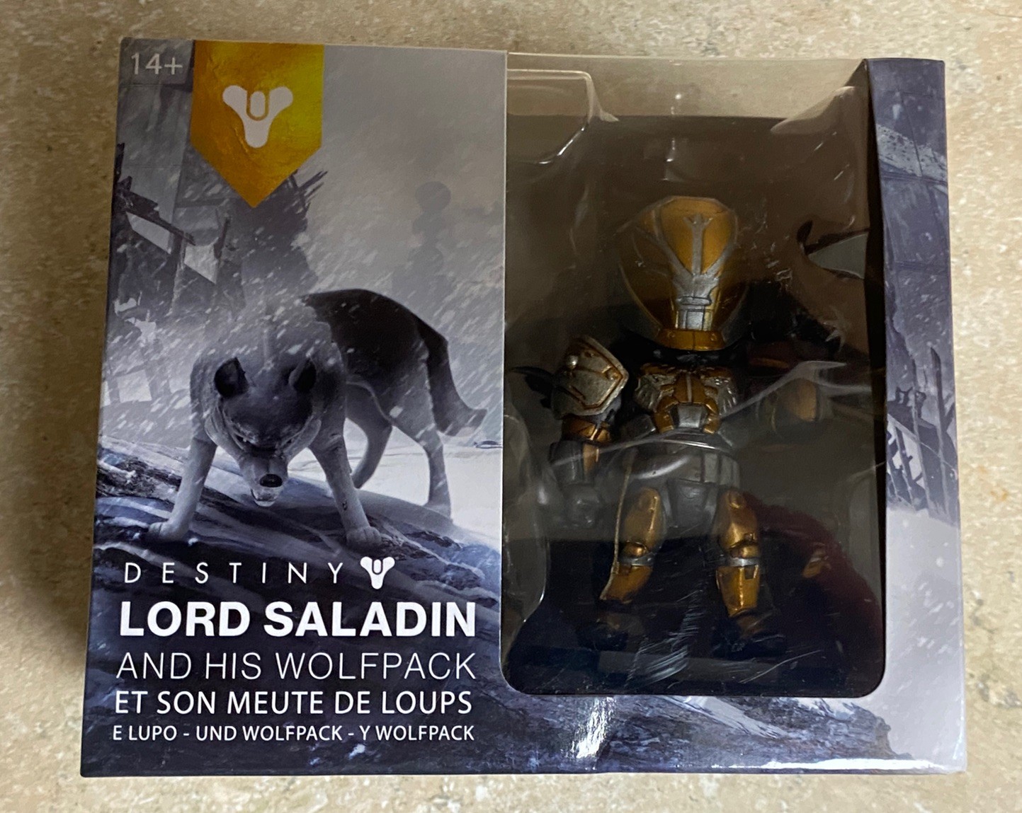 Destiny Lord Saladin Iron Banner Iron Wolf Pack Action Figure Set Bungie NEW