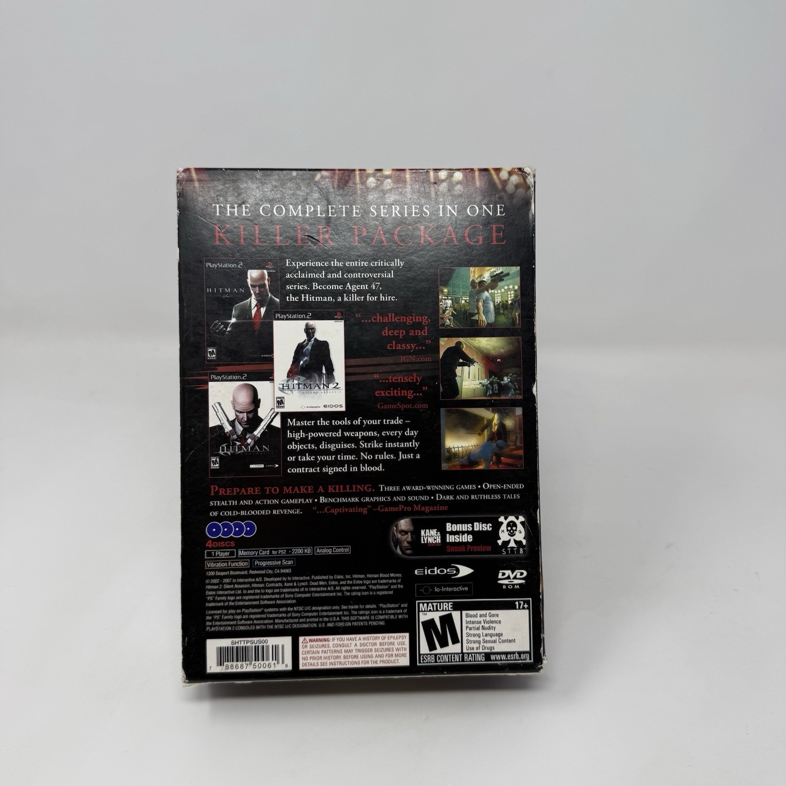 Eidos Hitman Trilogy Action & Adventure M PS2 NTSC-U/C Manual Included Slipcover