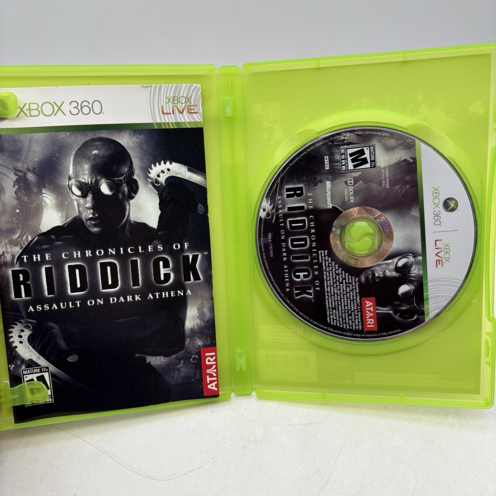 Chronicles of Riddick: Assault on Dark Athena Complete w/ Manual CIB Tested