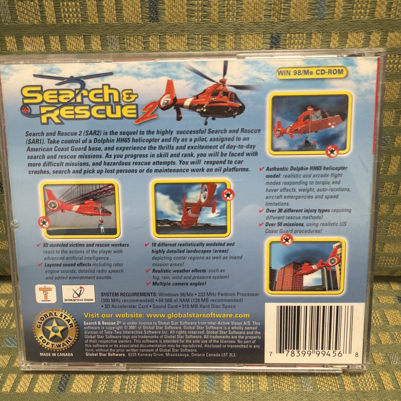 Search and Rescue 2 Helicopter Flight Simulator Game PC Global Star Software