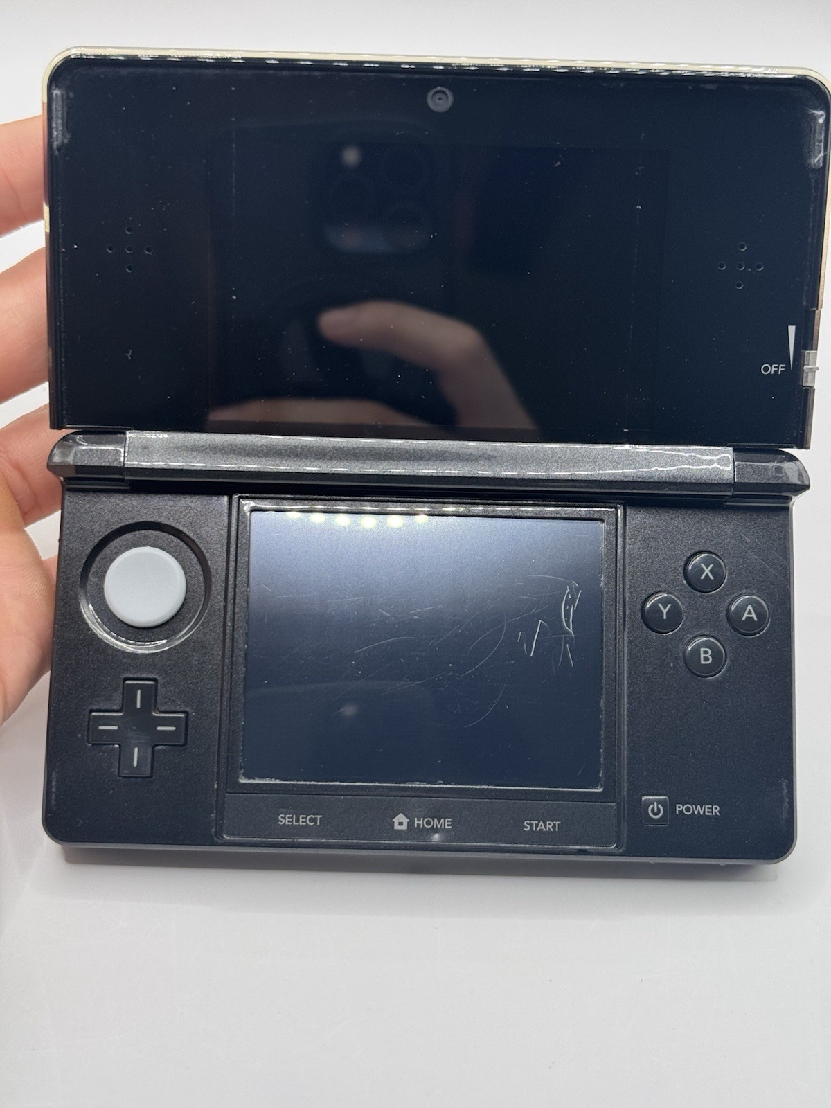 Nintendo 3DS Handheld Game System – Cosmo Black W/ Charger 4GB SD Stylus Tested