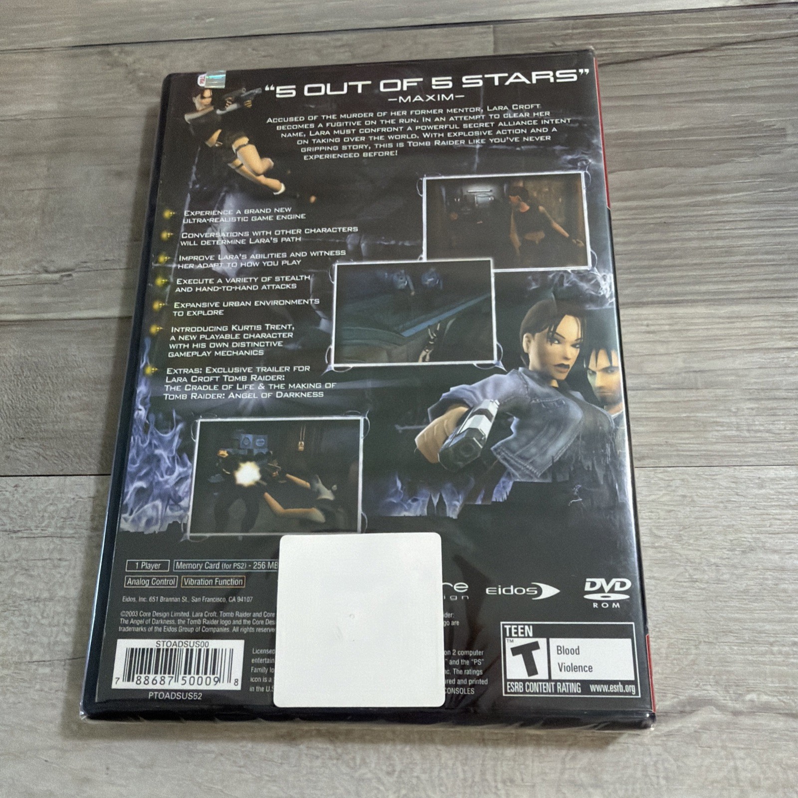 Lara Croft: Tomb Raider – The Angel of Darkness SEALED (Ps2 Sony PlayStation 2)
