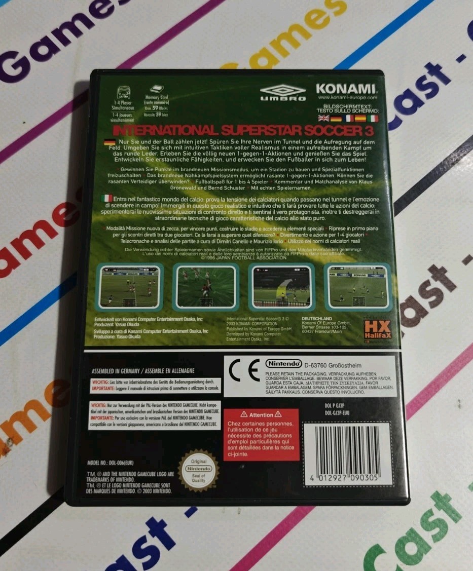 NINTENDO GAMECUBE ISS 3 INTERNATIONAL SUPERSTAR SOCCER MINT COMPLETE ITALY