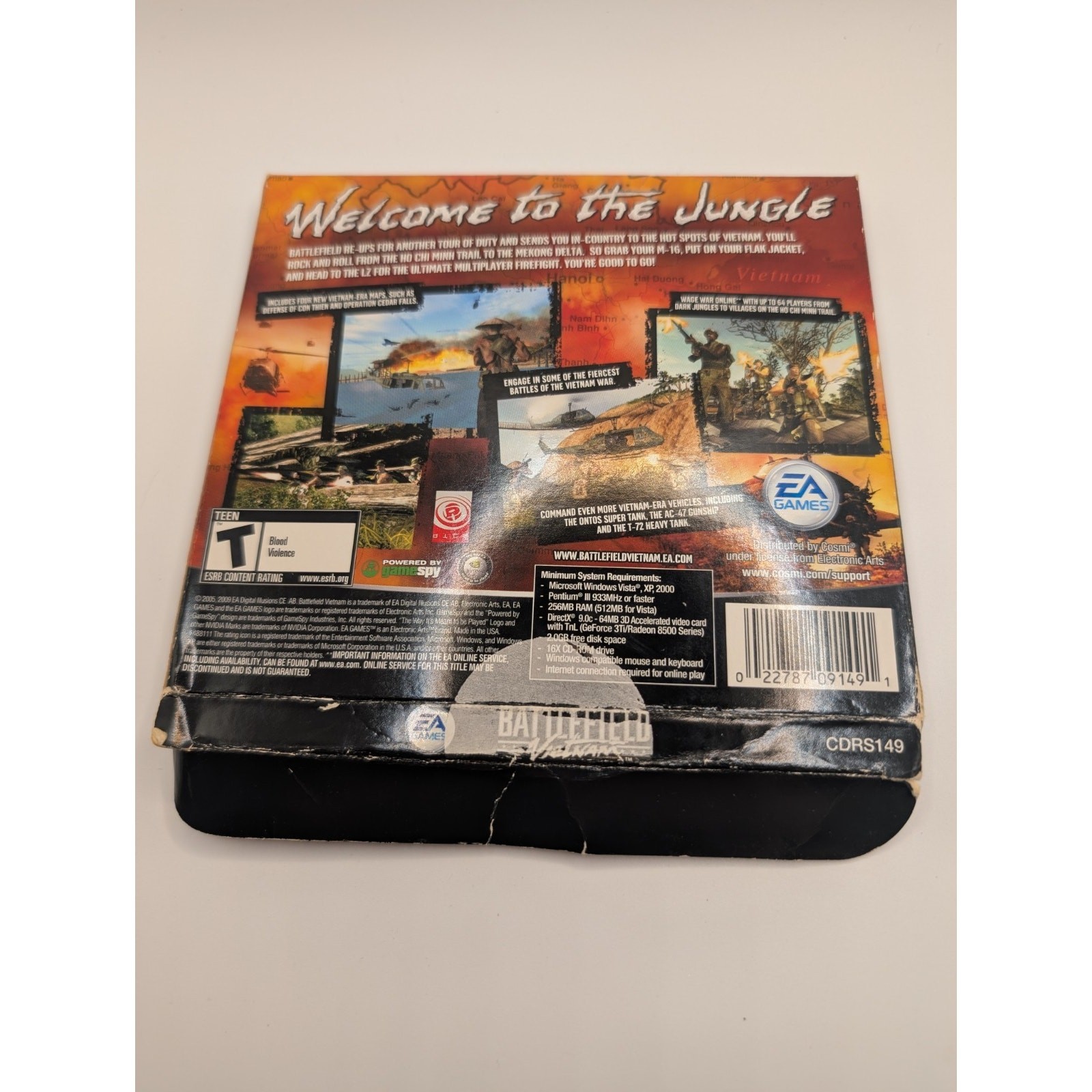 Battlefield Vietnam PC CD ROM EA Games 4 CD’s 2001 Rated T Teen Video Game