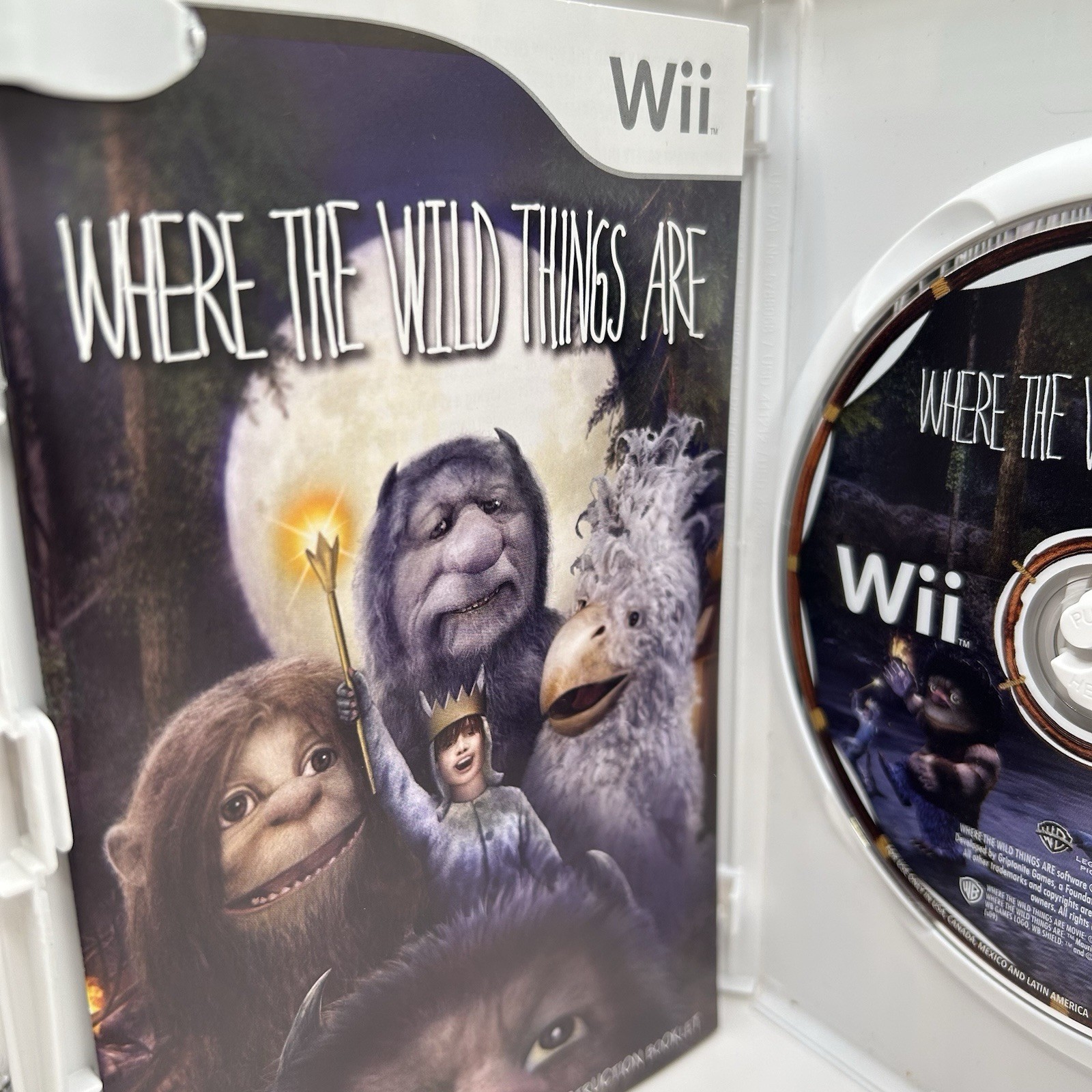 Where the Wild Things Are (Nintendo Wii, 2009) Preowned Tested Works