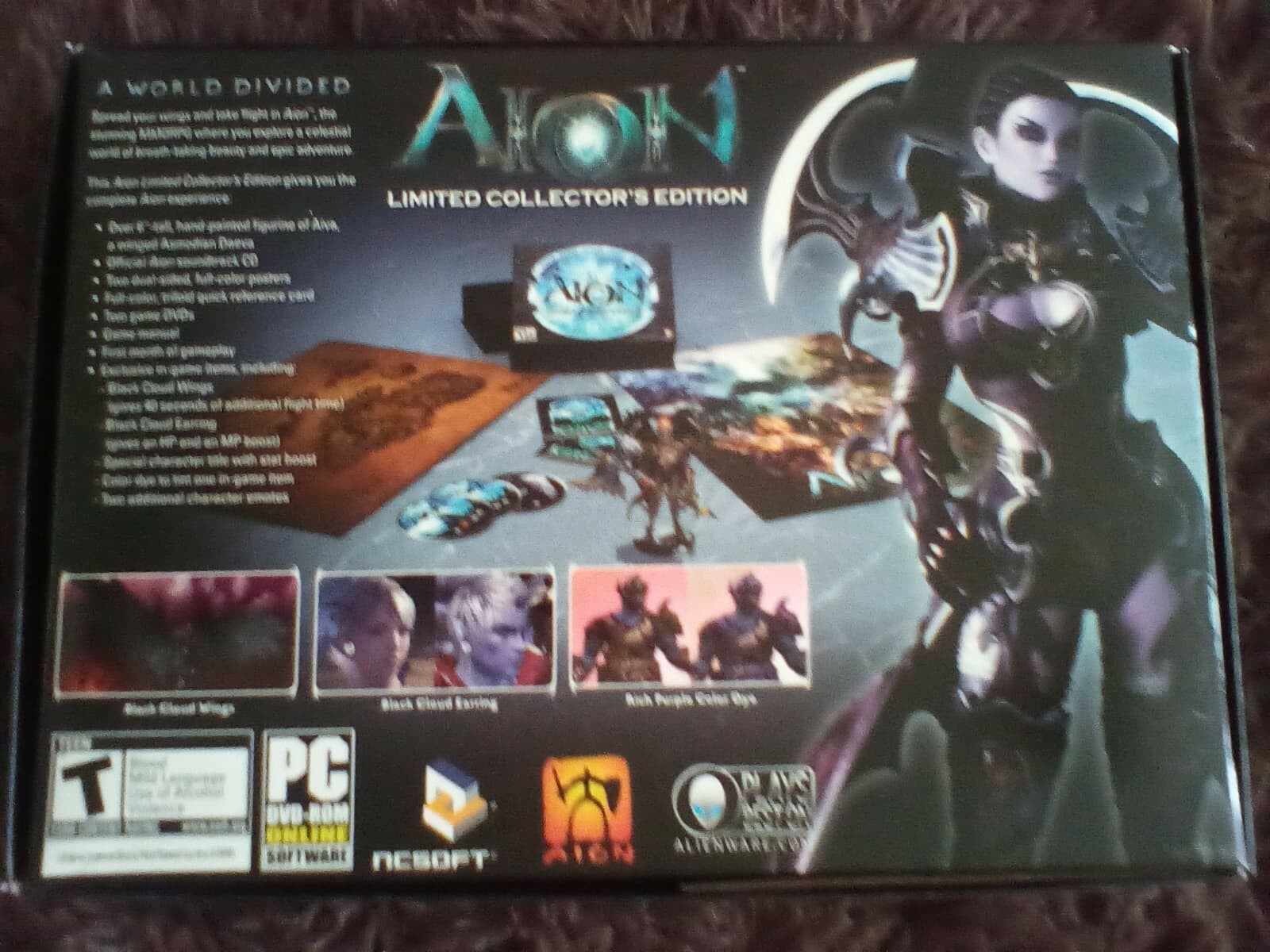 Aion PC Video Game, Limited Collector’s Edition, Played Once, No Codes