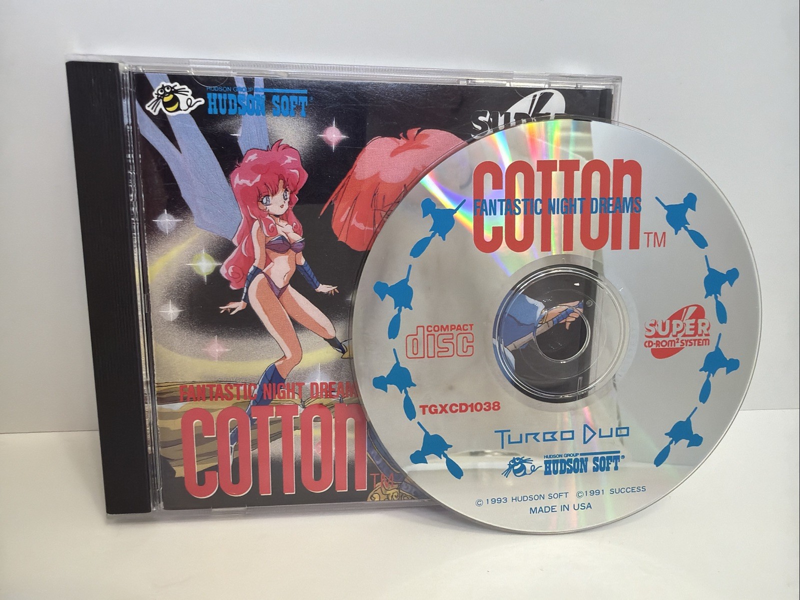Cotton: Fantastic Night Dreams TurboGrafx Super CD Turbo Duo US Version Complete