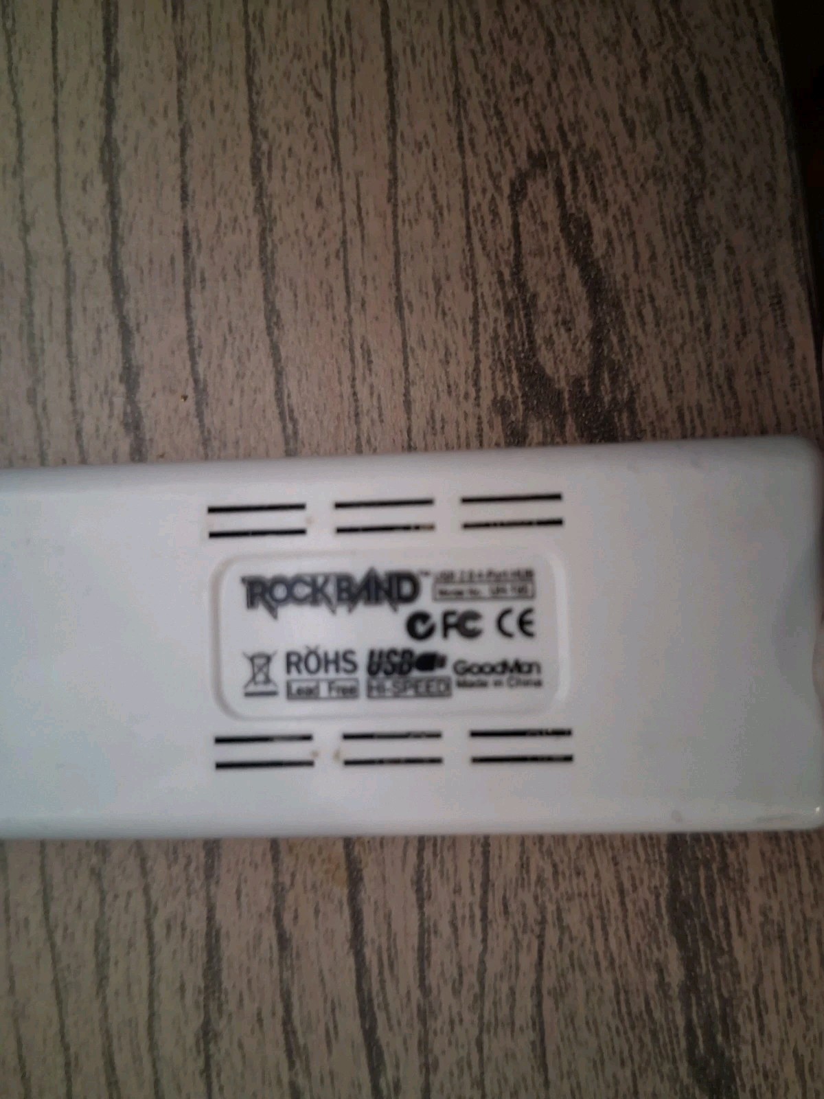 Official Rock Band 4-Port USB 2.0 Hub Adapter GoodMan White Splitter Xbox…