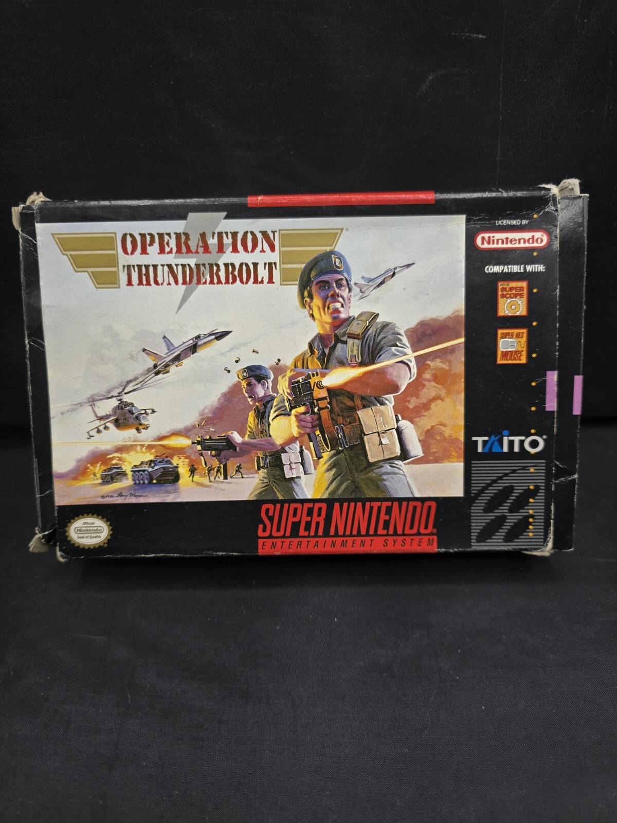 Operation Thunderbolt (Super Nintendo 1994) SNES Complete CIB Manual Authentic