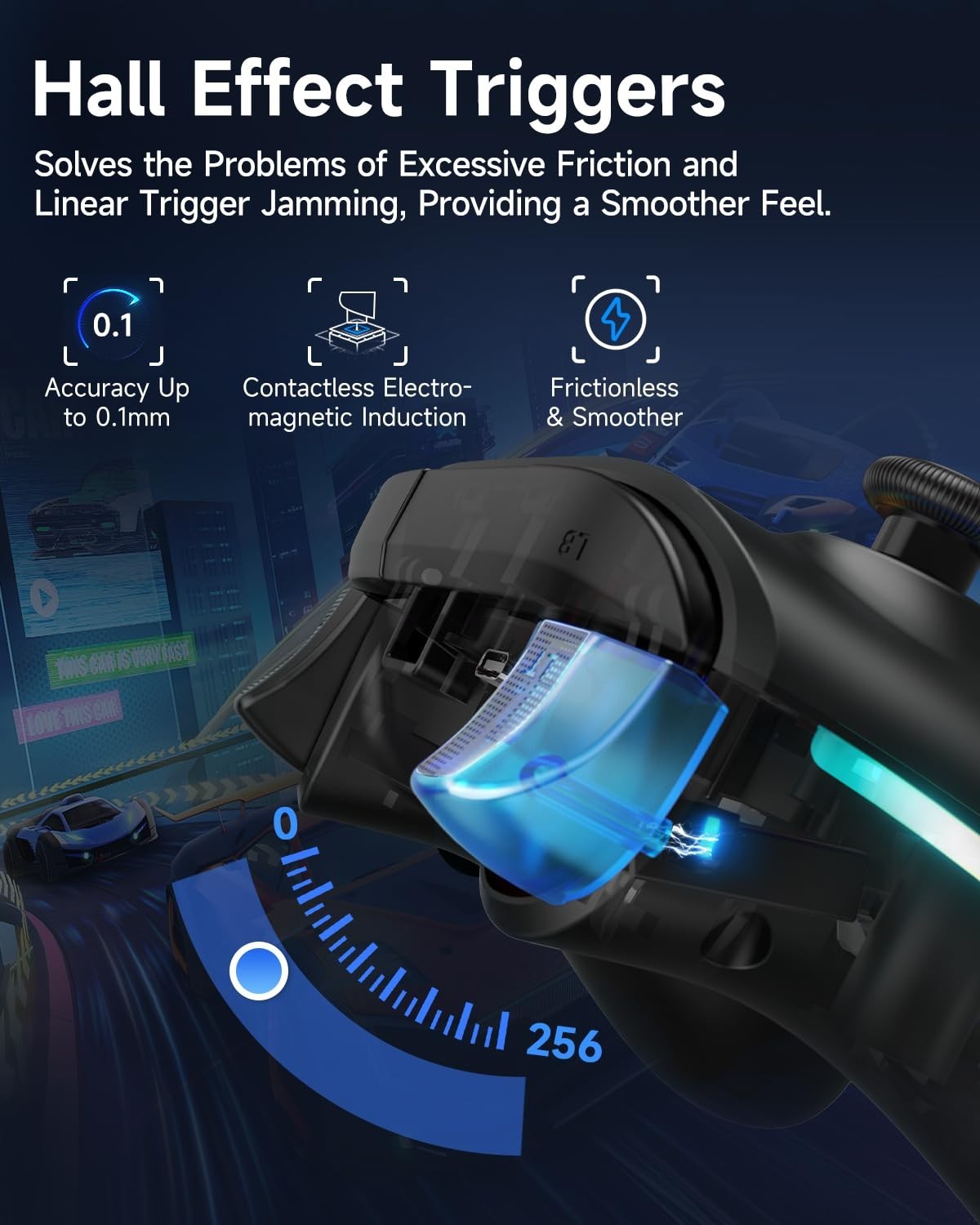 EasySMX X15 Gaming Controller Wireless Bluetooth Long Battery Life PC / Switch