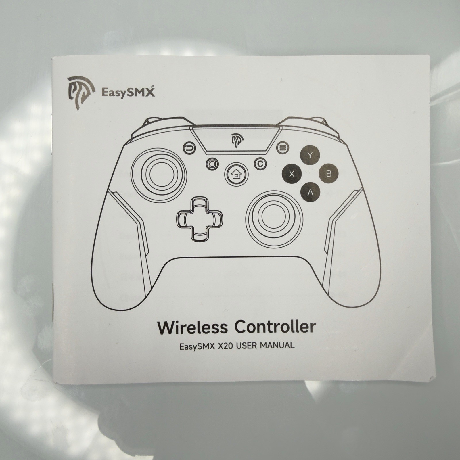 EasySMX X20 Multiplatform White Gaming Controller (Trigger Lock + Hall Effect)
