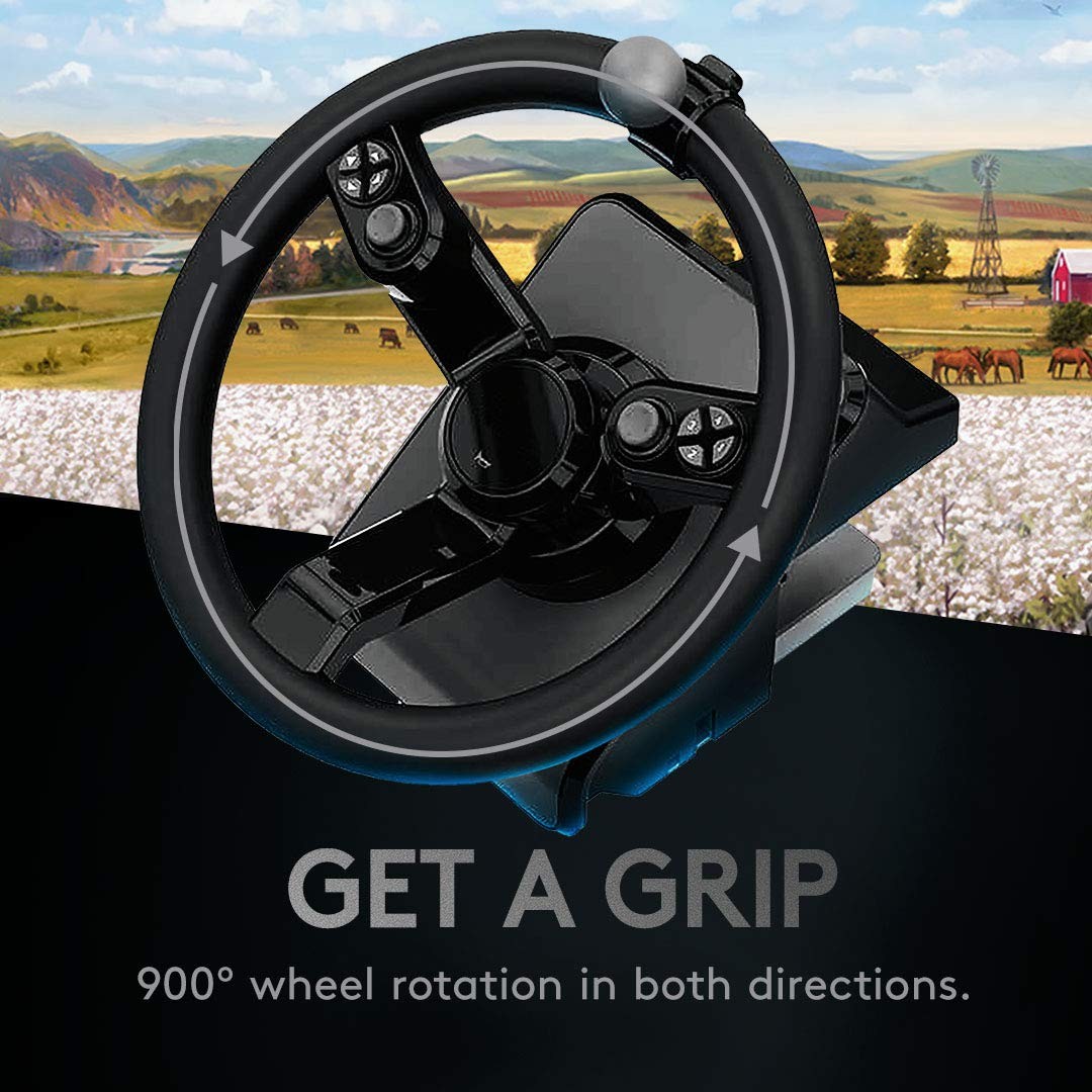 Logitech Heavy Equipment Bundle – Wheel and pedals set – wired – for PC