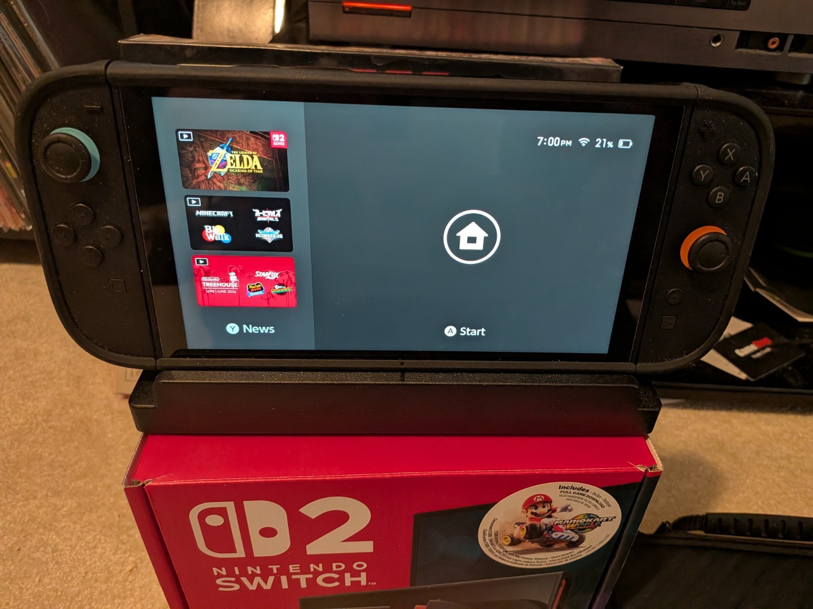 Nintendo Switch 2 Black Video Game Console Bundle