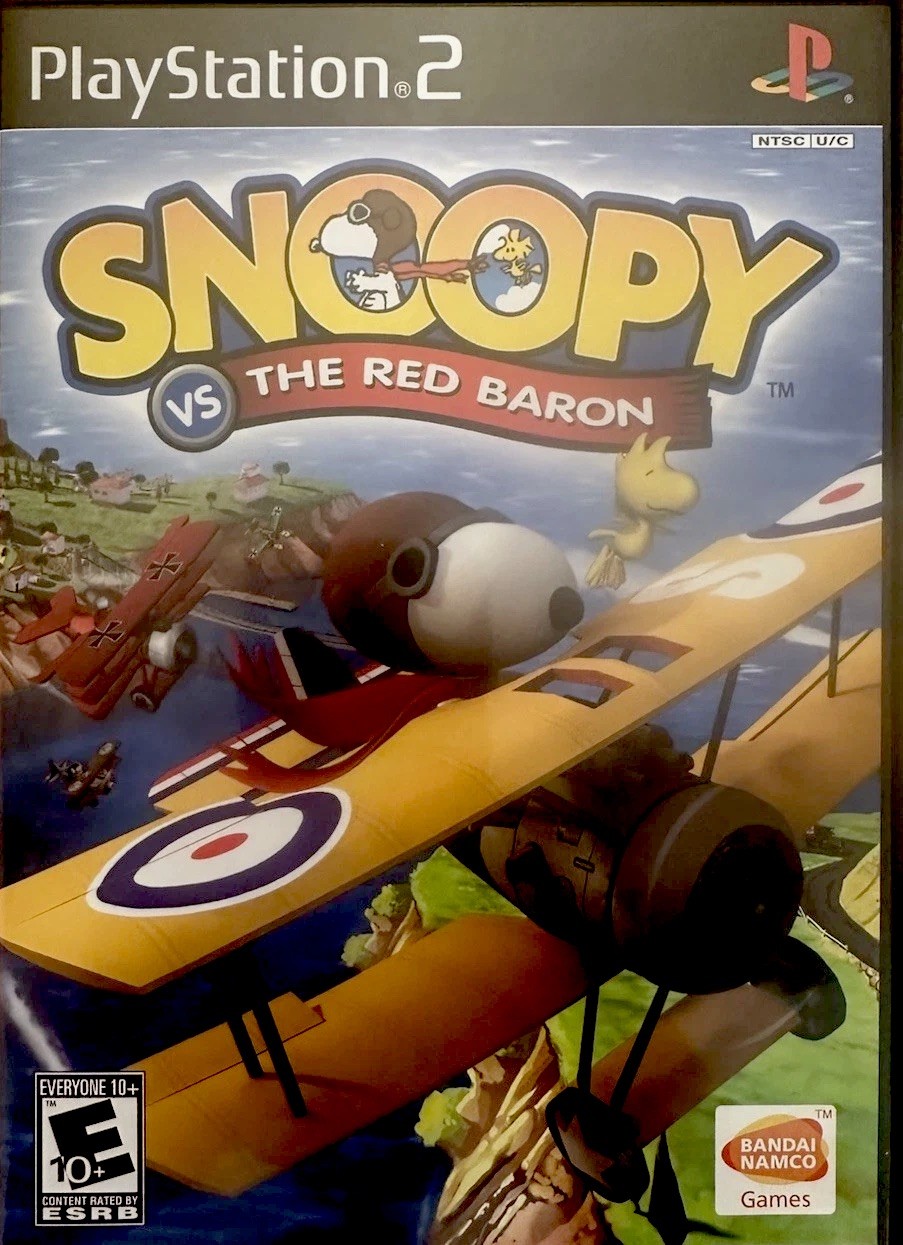 2006 PS2 PEANUTS Snoopy Vs. The Red Baron ~ Namco Bandai PlayStation 2 CIB