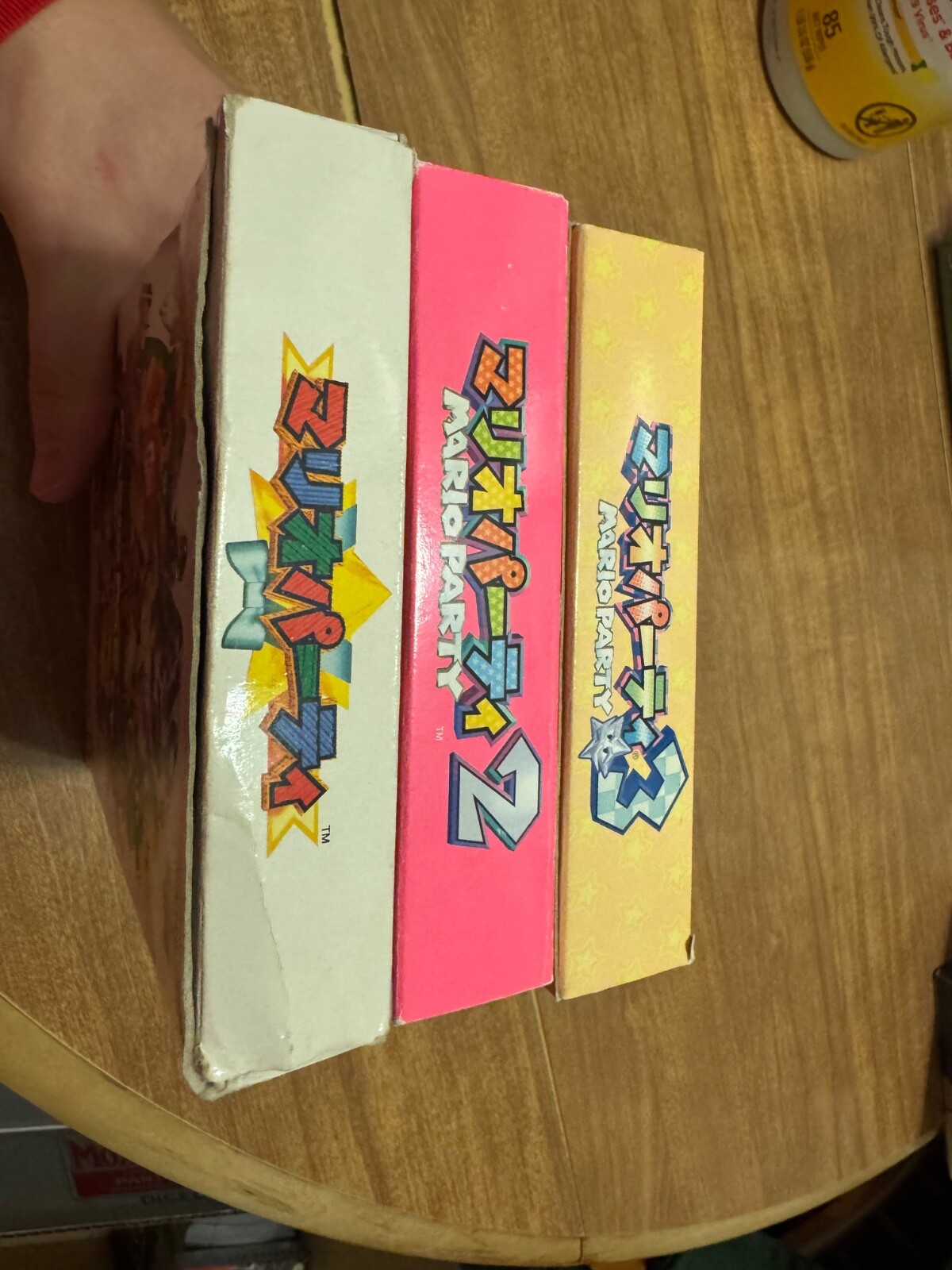 Mario Party 1 2 3 1-3 CIB complete Nintendo 64 N64 JPN Japanese video games MP
